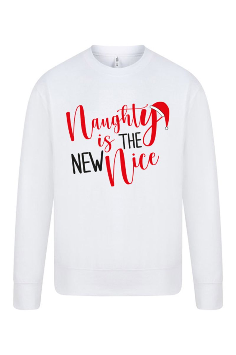 Naughty Is The New Nice Christmas Sweatshirt (Pack of 4)