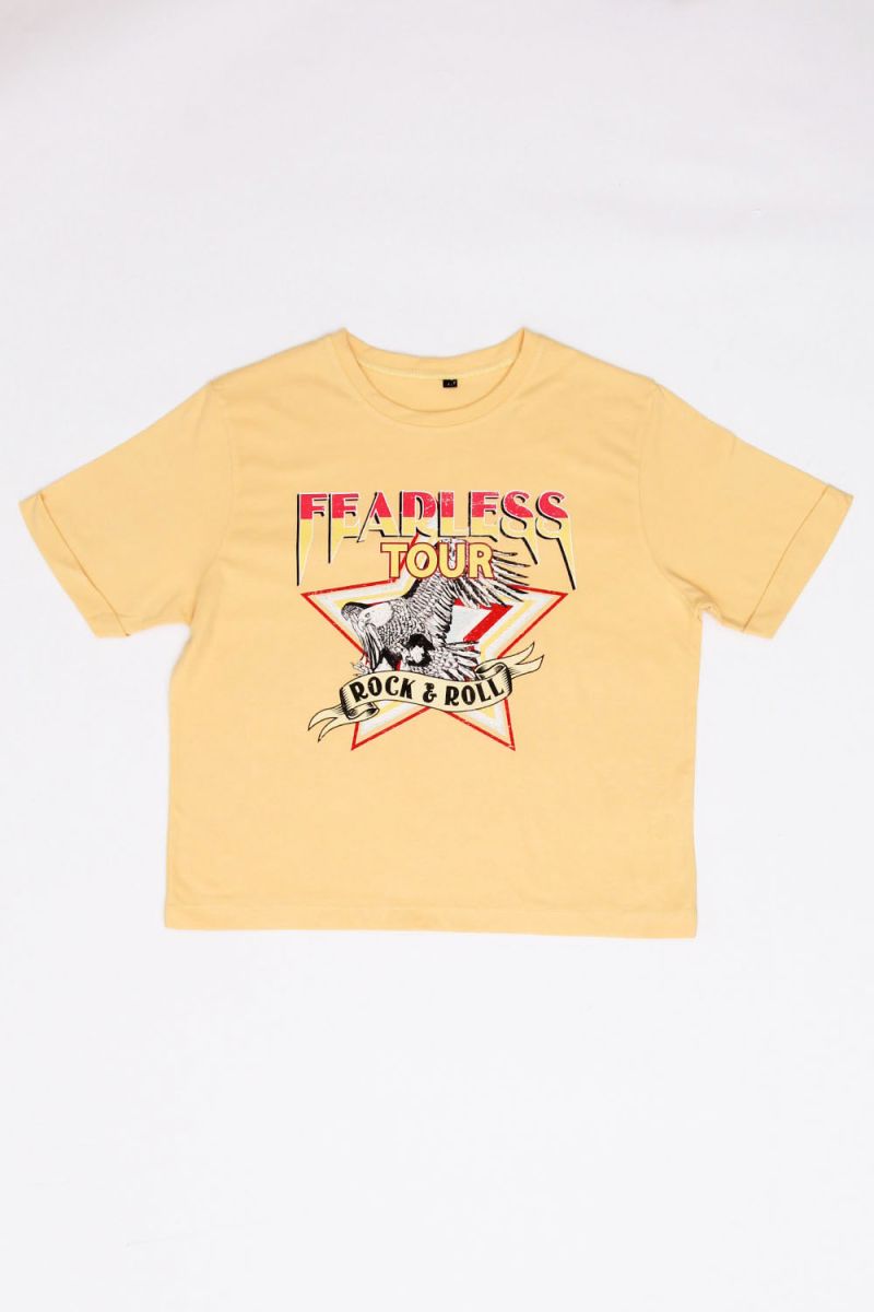 Fearless Tour Rock & Roll Cropped T-Shirt (Pack of 3)