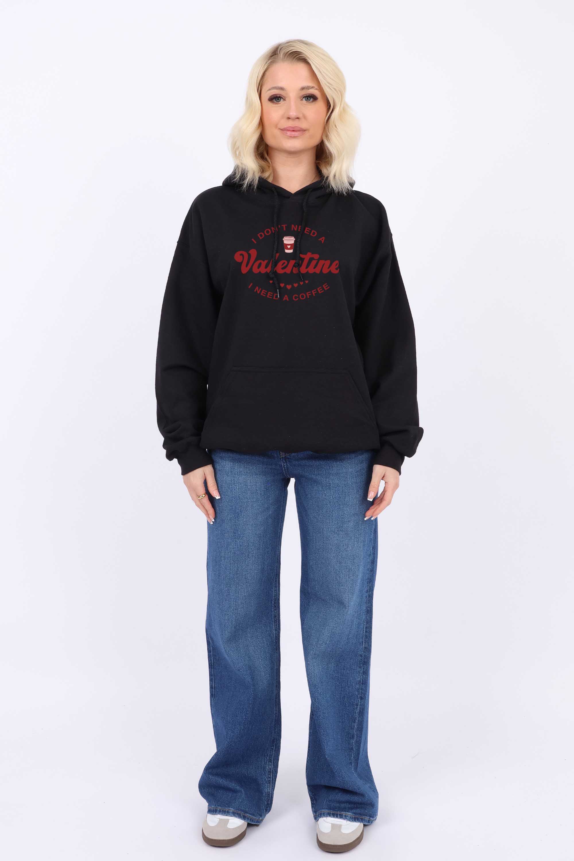 Valentine Coffee Printed Heavy Blend Hoodie
