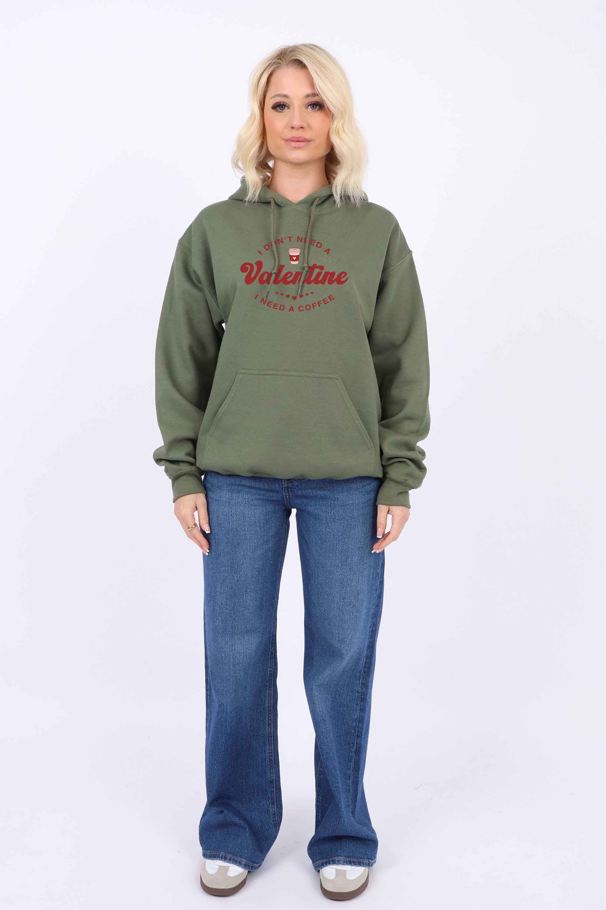 Valentine Coffee Printed Heavy Blend Hoodie