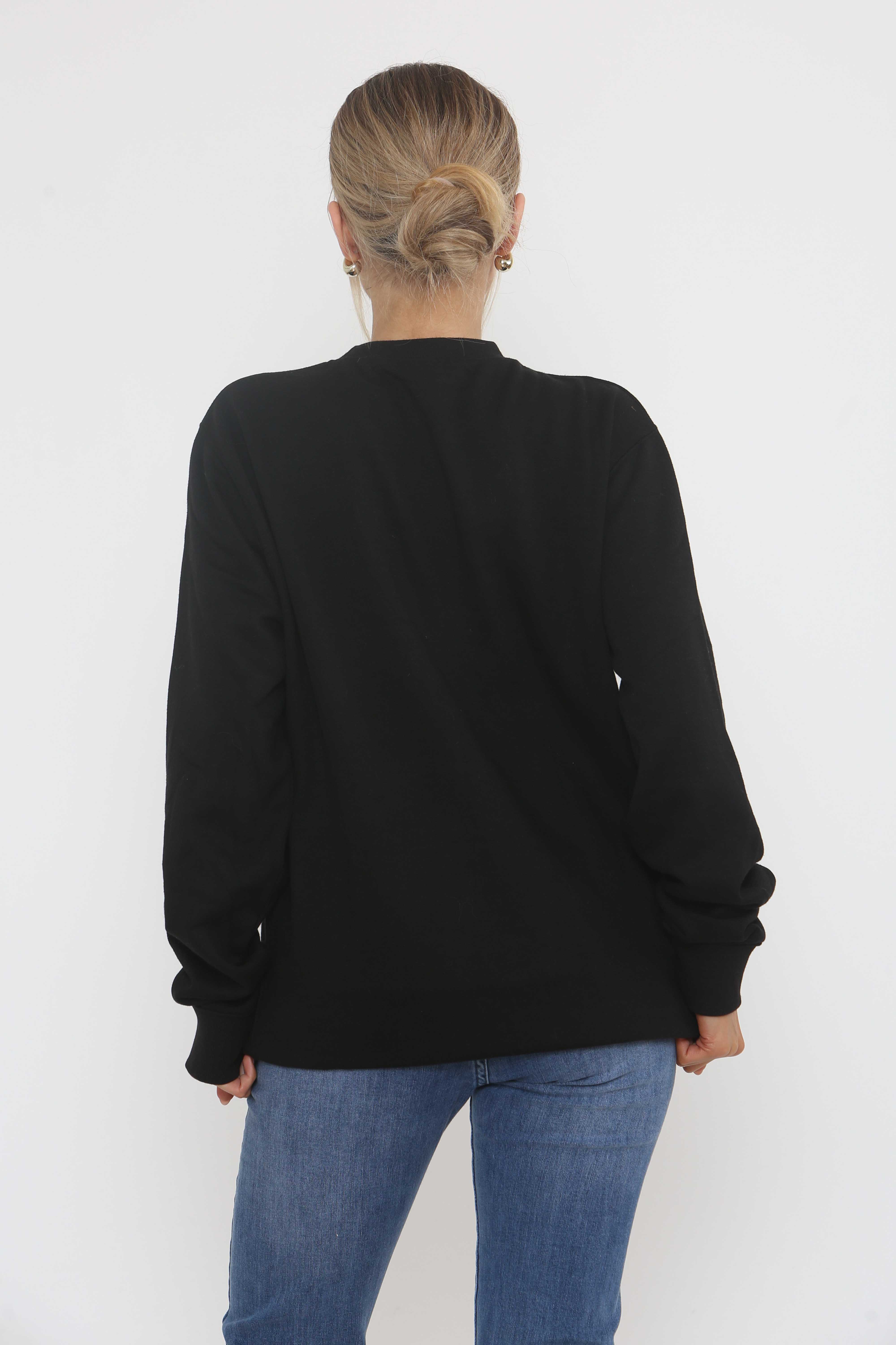 Unisex Heavy Blend Christmas Cat Embroidered Sweatshirt