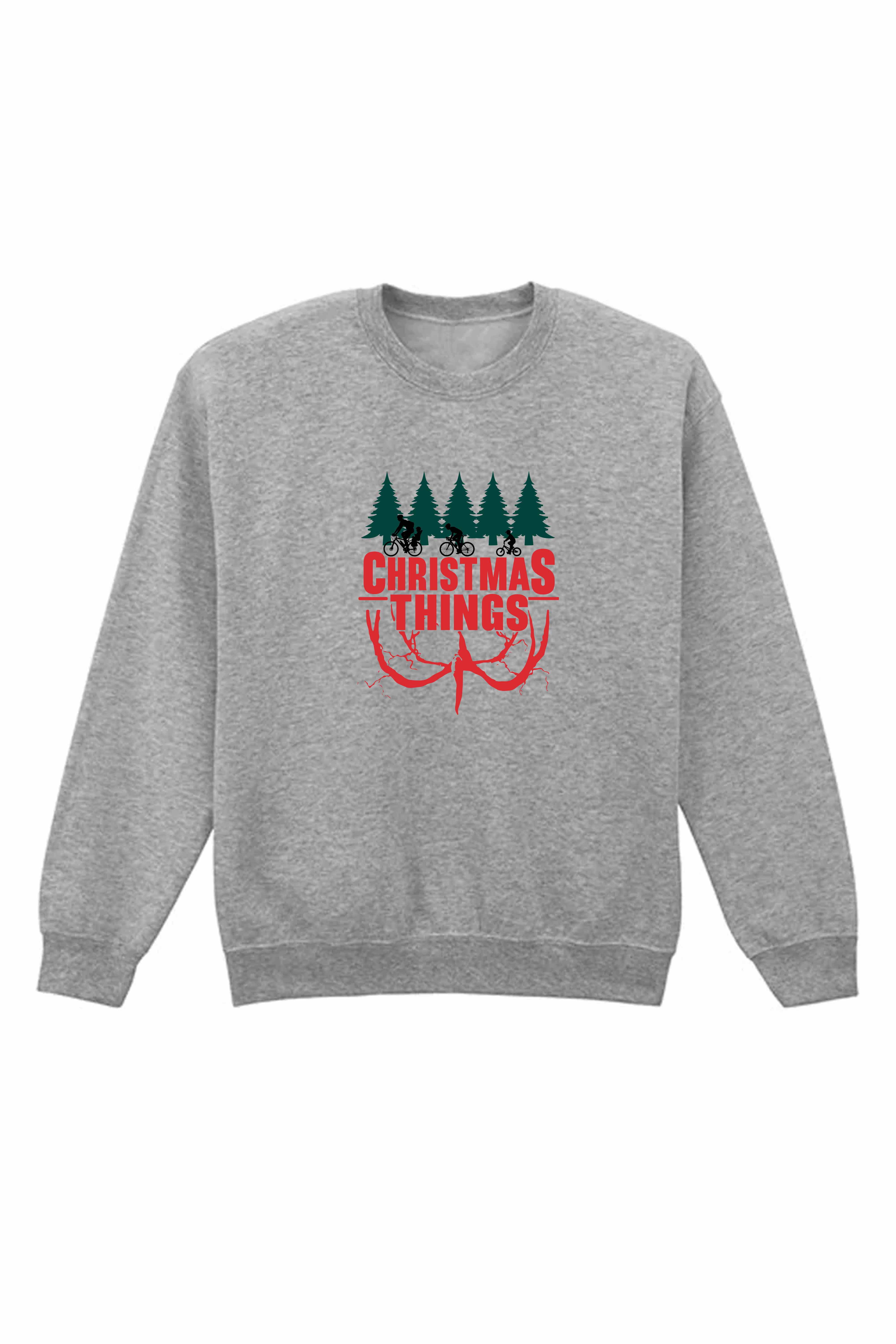 Unisex Heavy Blend Christmas Things Printed Sweatshirt
