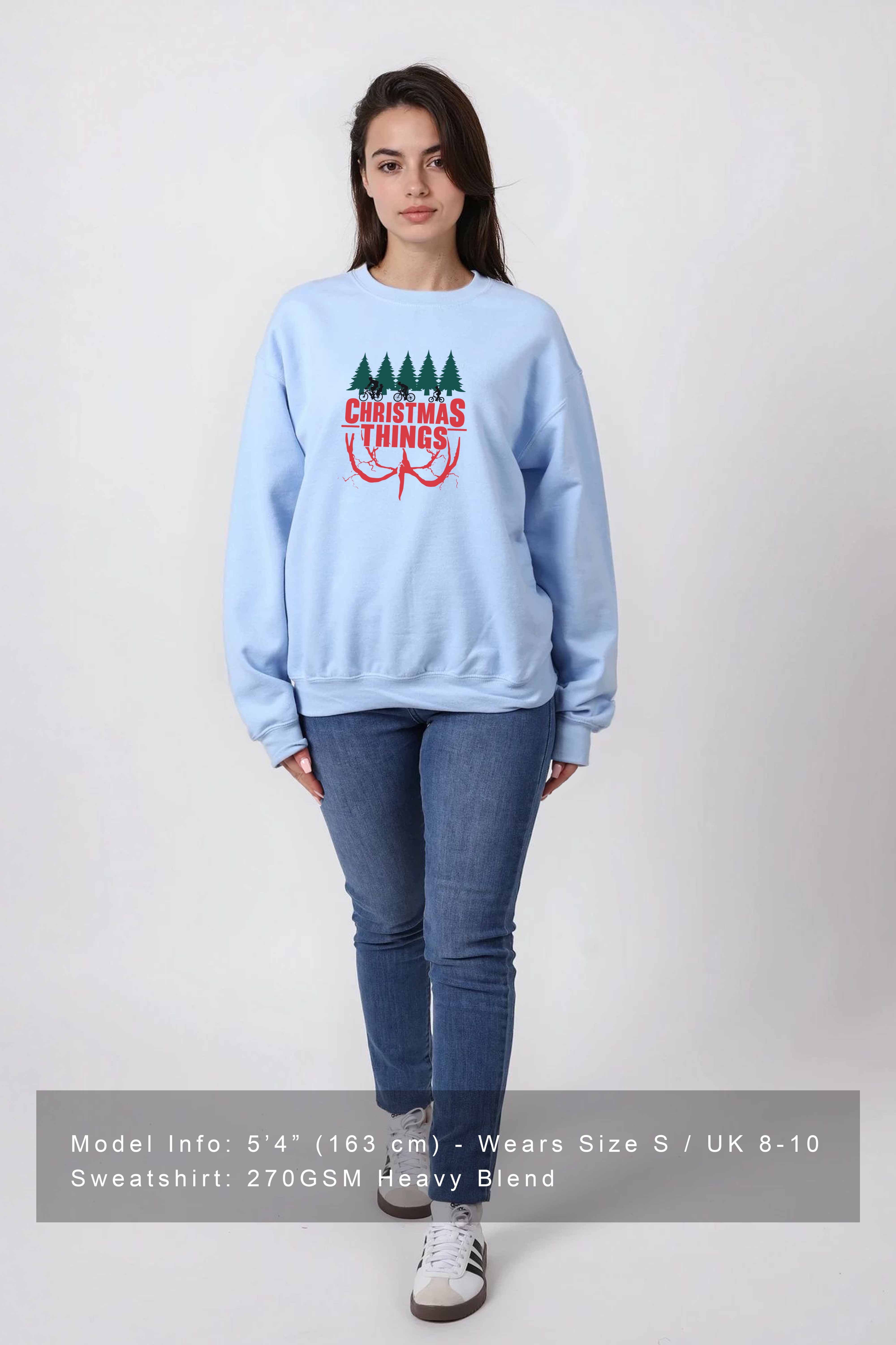 Unisex Heavy Blend Christmas Things Printed Sweatshirt