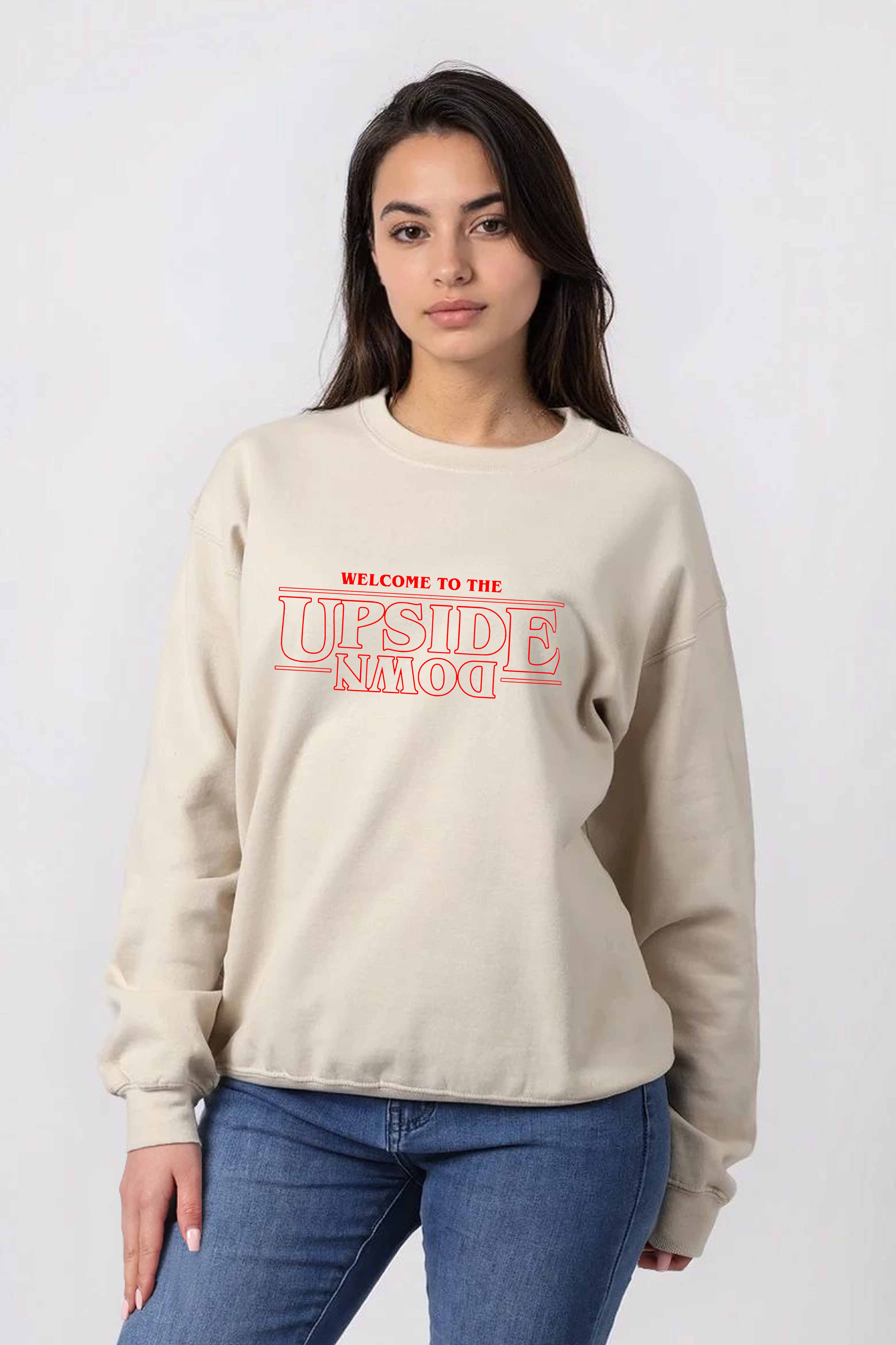 Unisex Heavy Blend Upside Down Graphic Sweatshirt