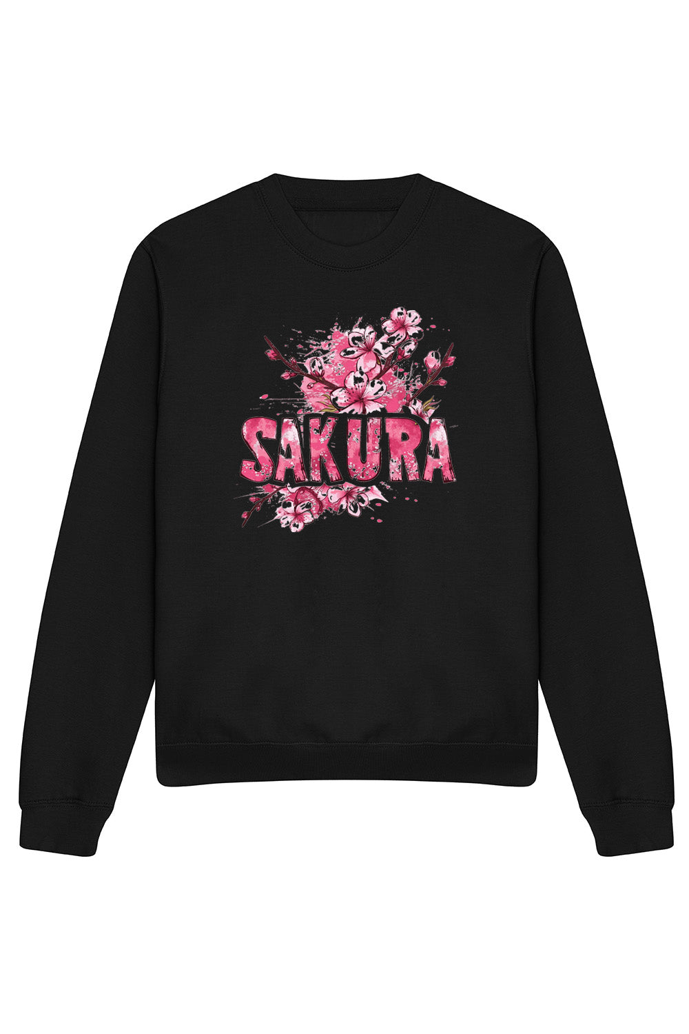 Sakura Sweatshirt In Black (Custom Pack)