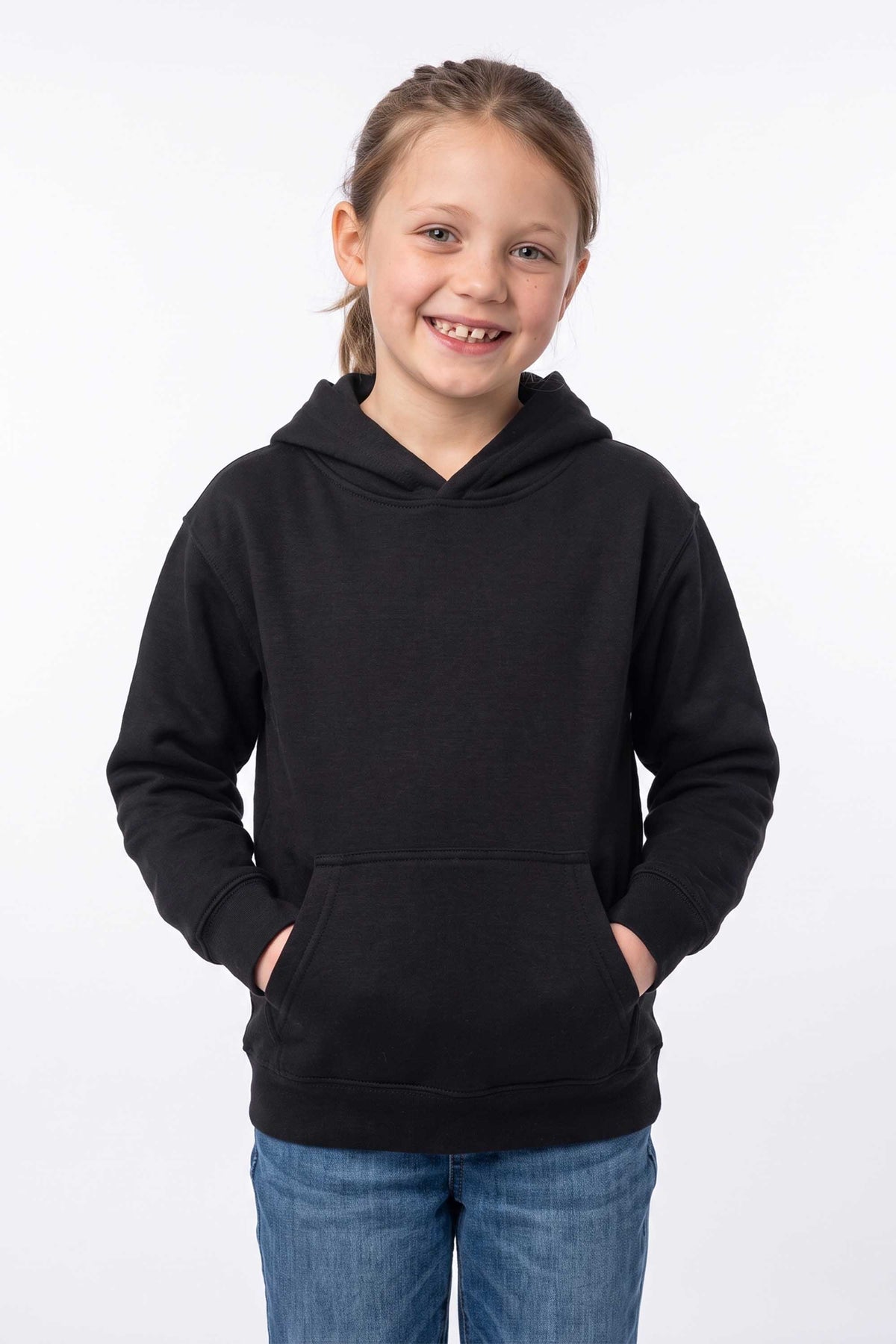 Kids Plain Blended Hoodie