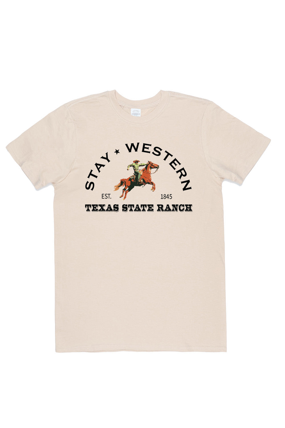 Stay Western T-Shirt in Sand (Custom Packs)