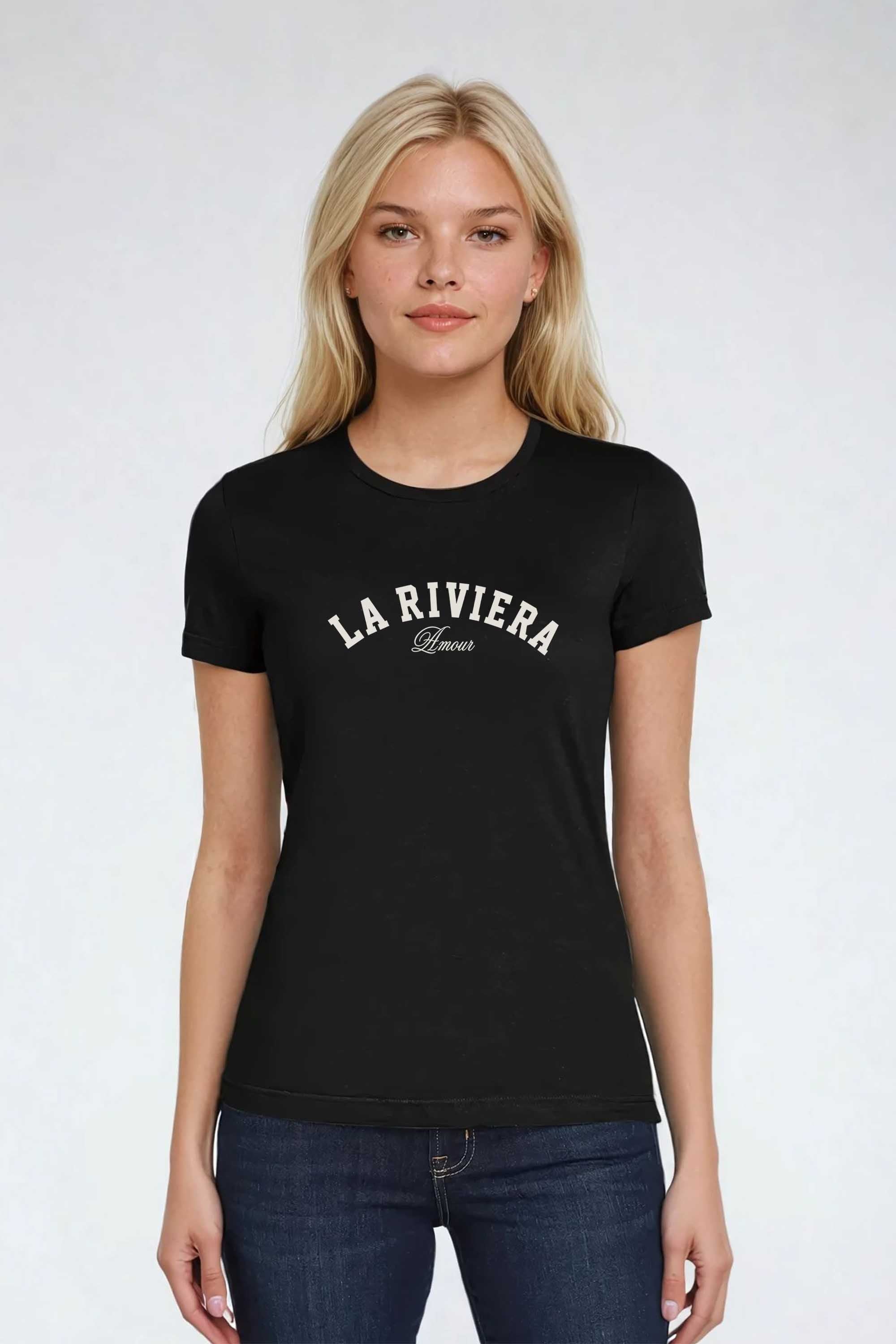 La Riviera Fitted Printed T-shirt