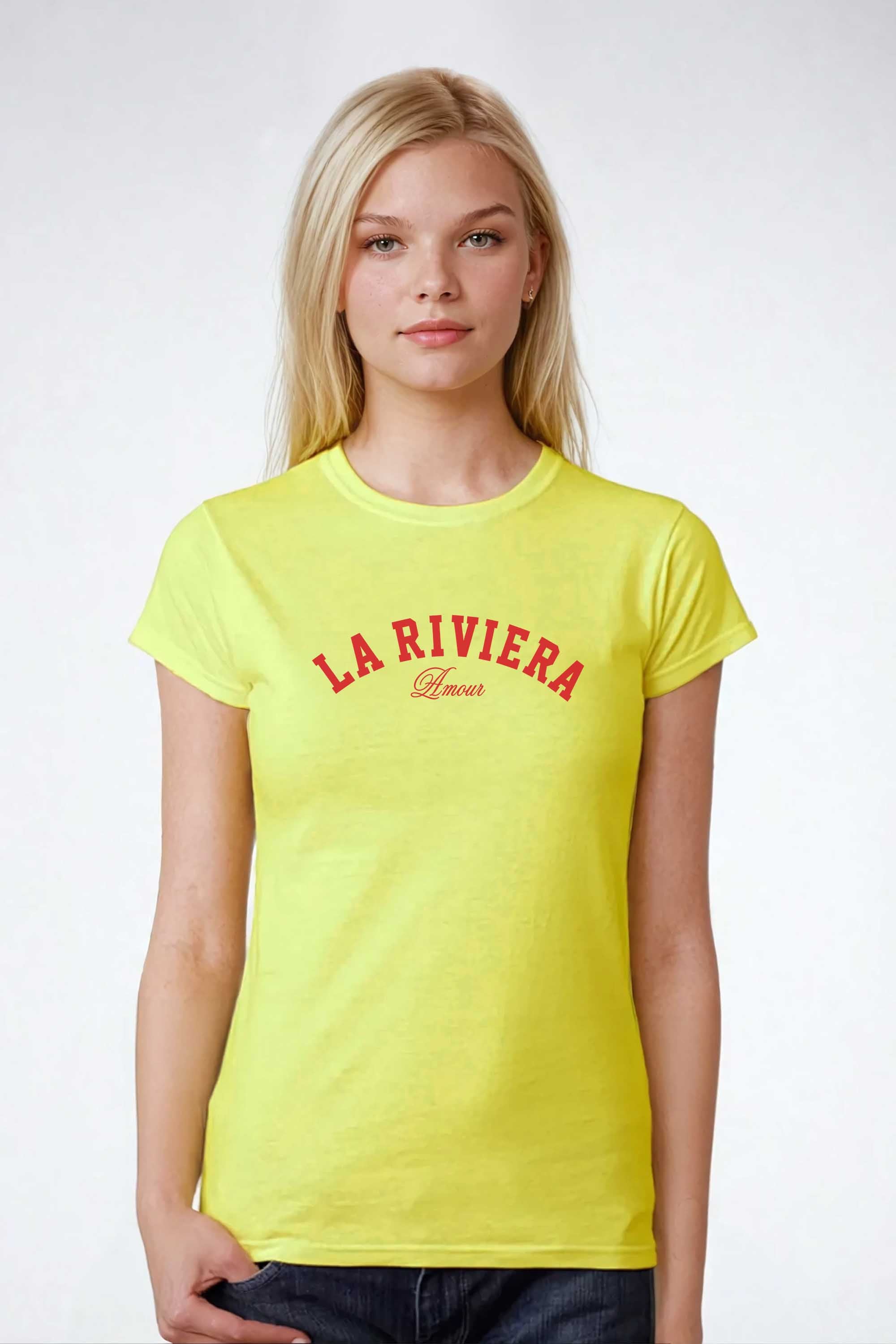 La Riviera Fitted Printed T-shirt