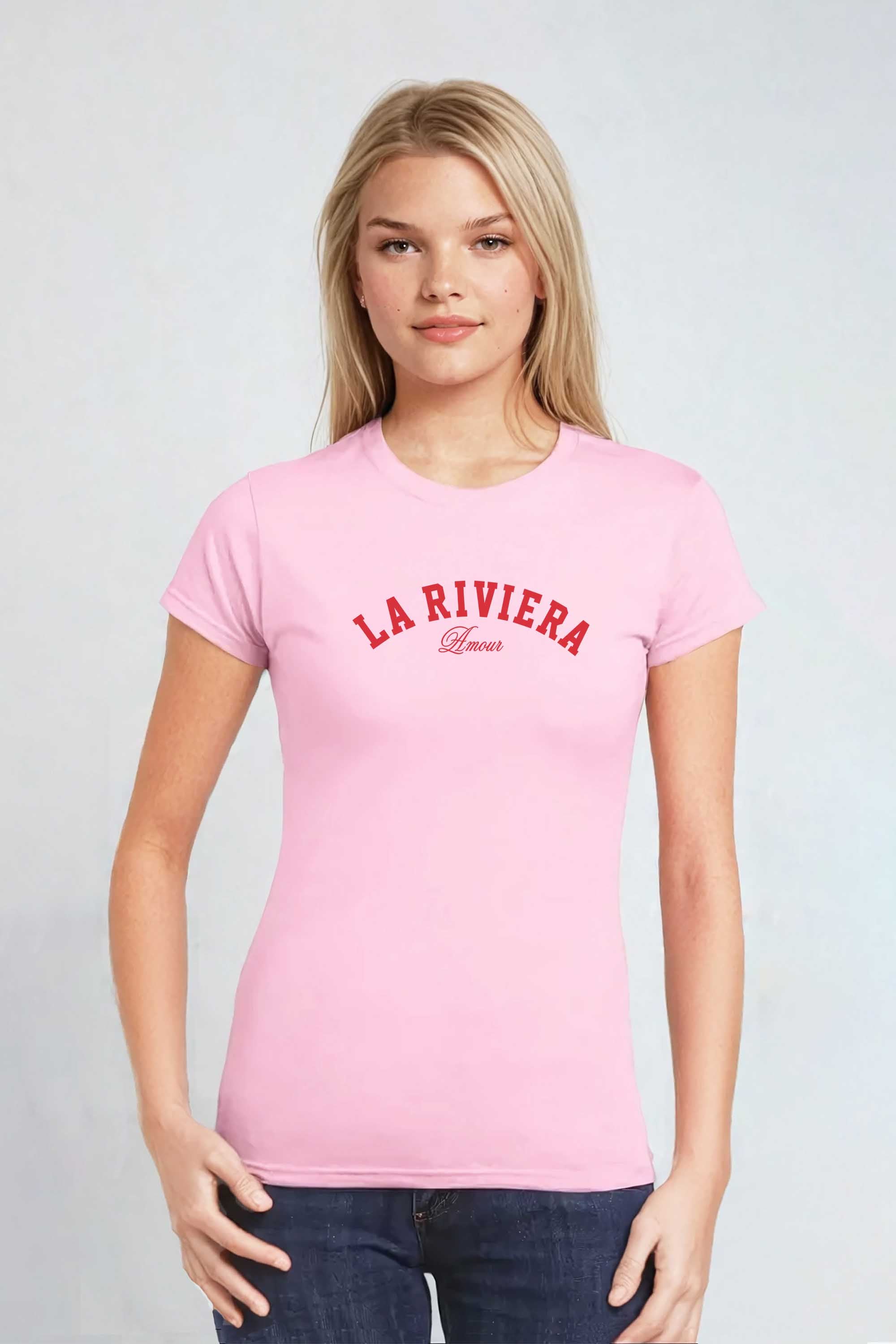La Riviera Fitted Printed T-shirt