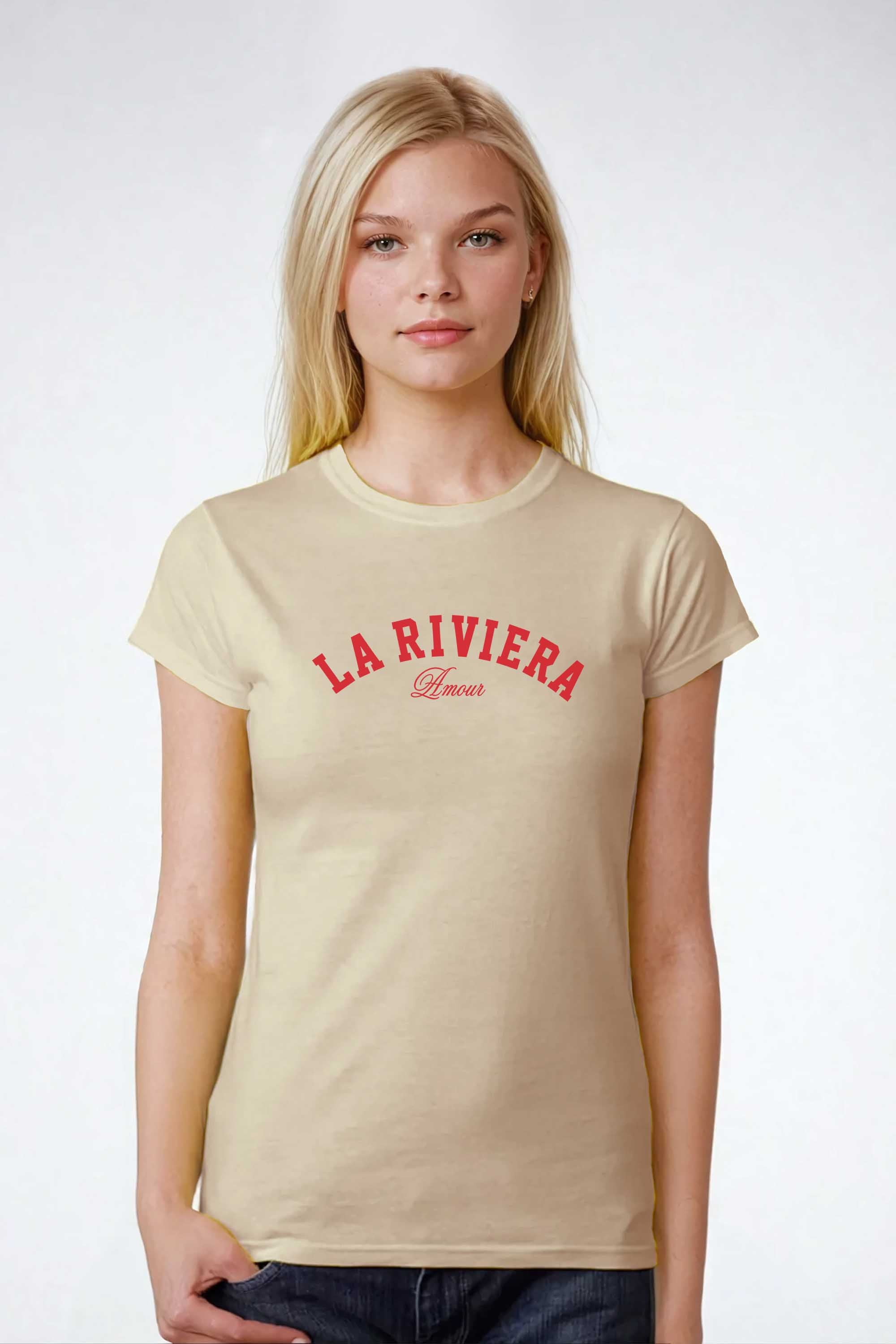 La Riviera Fitted Printed T-shirt