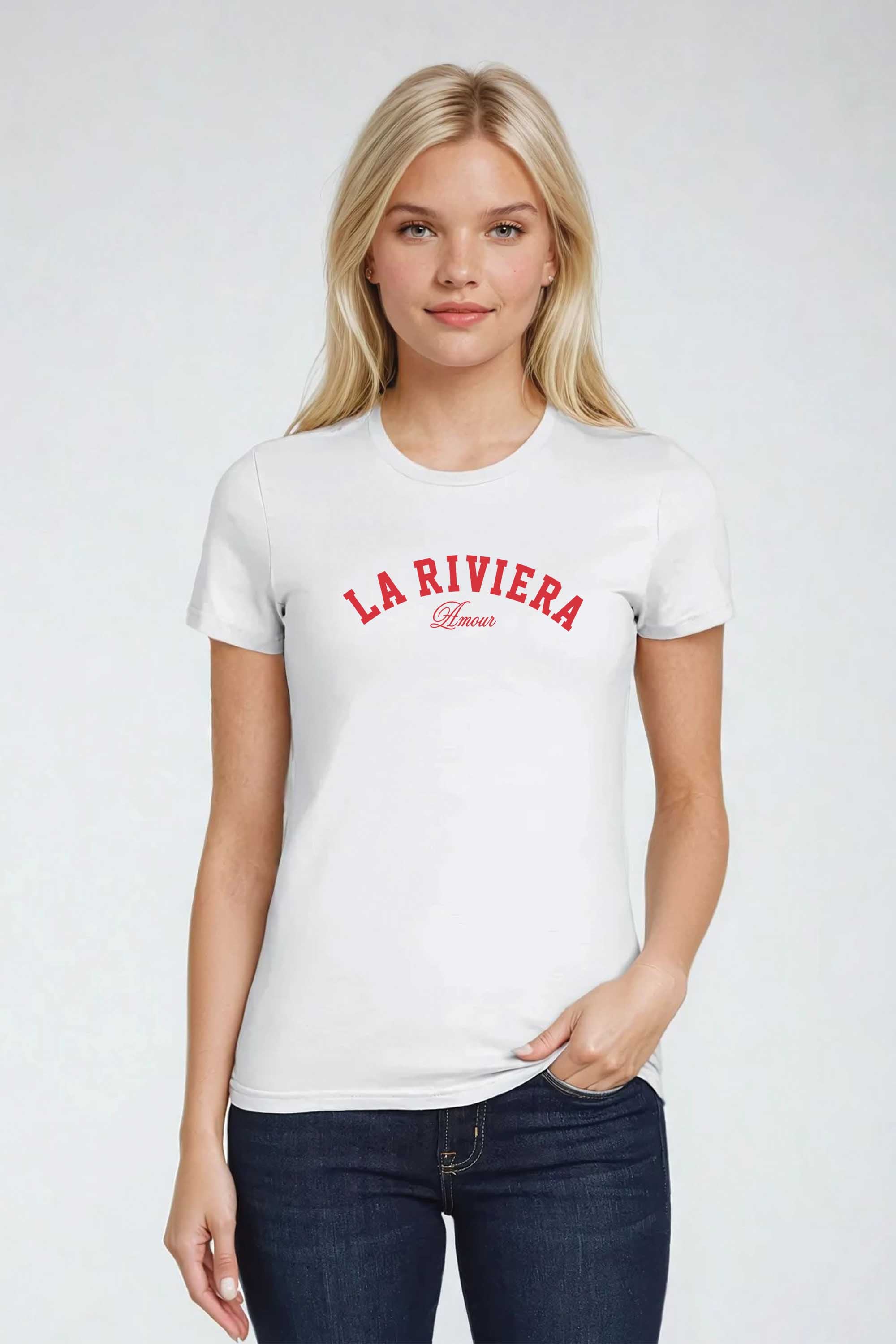 La Riviera Fitted Printed T-shirt