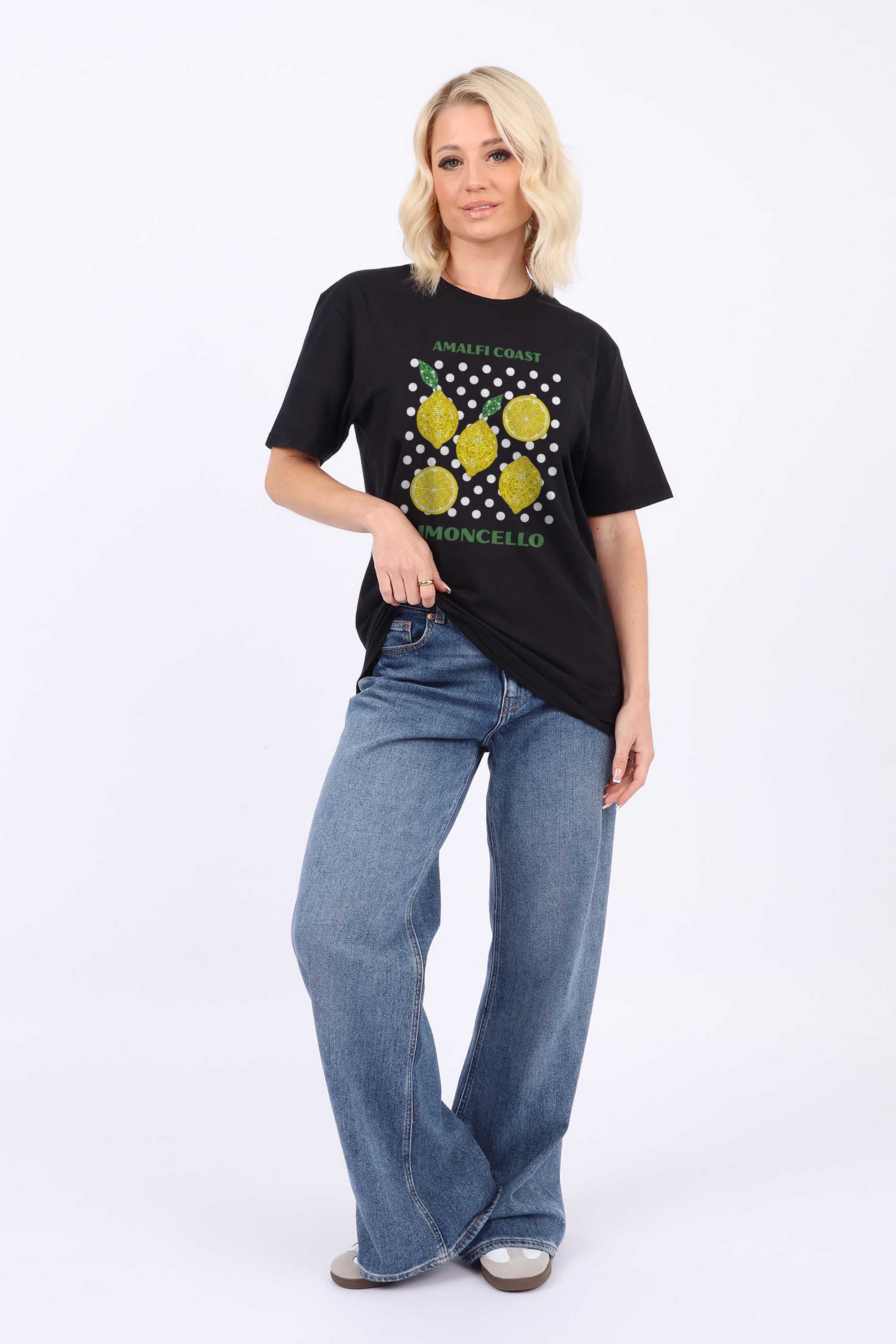 Amalfi Coast Lemon Printed T-shirt