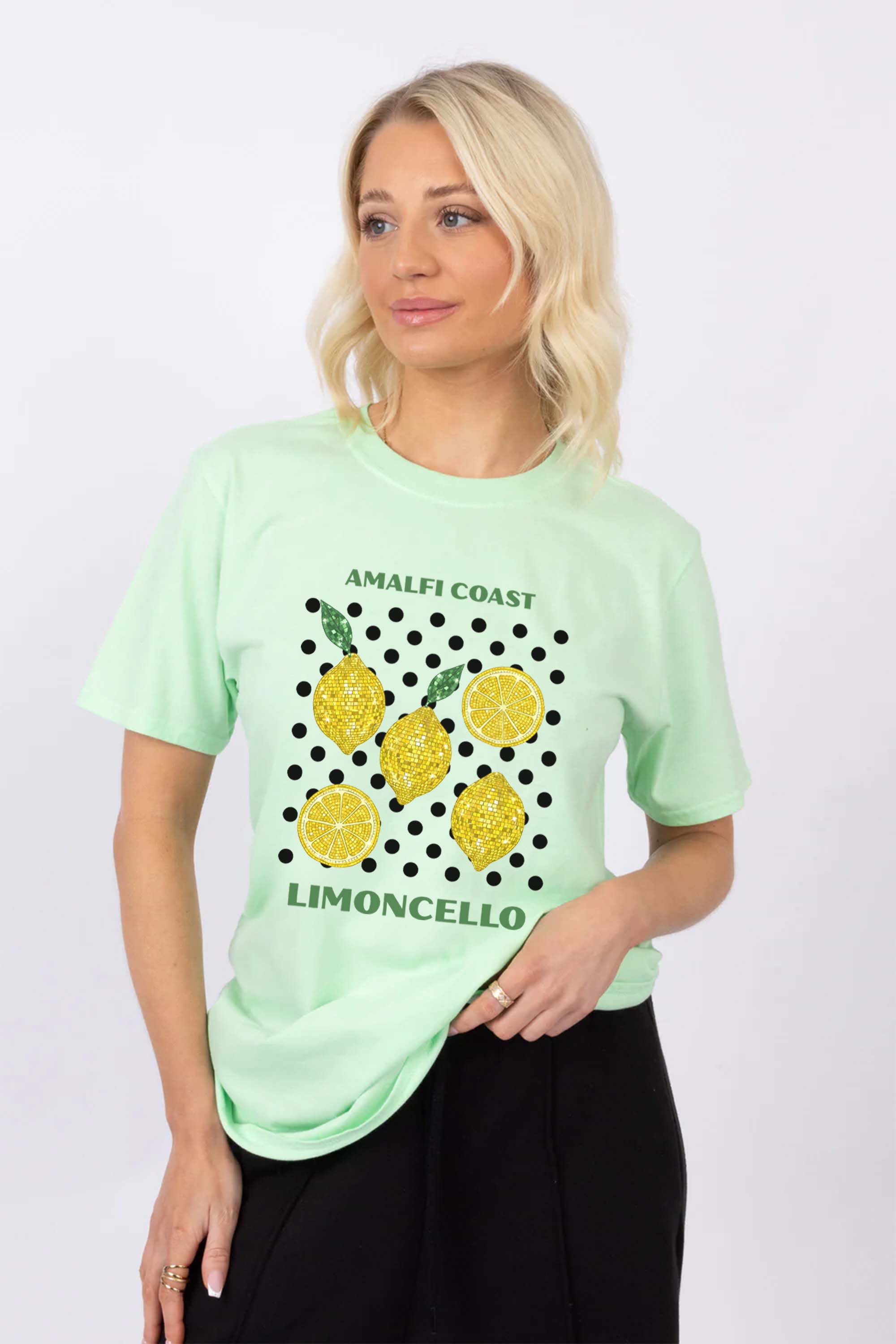 Amalfi Coast Lemon Printed T-shirt