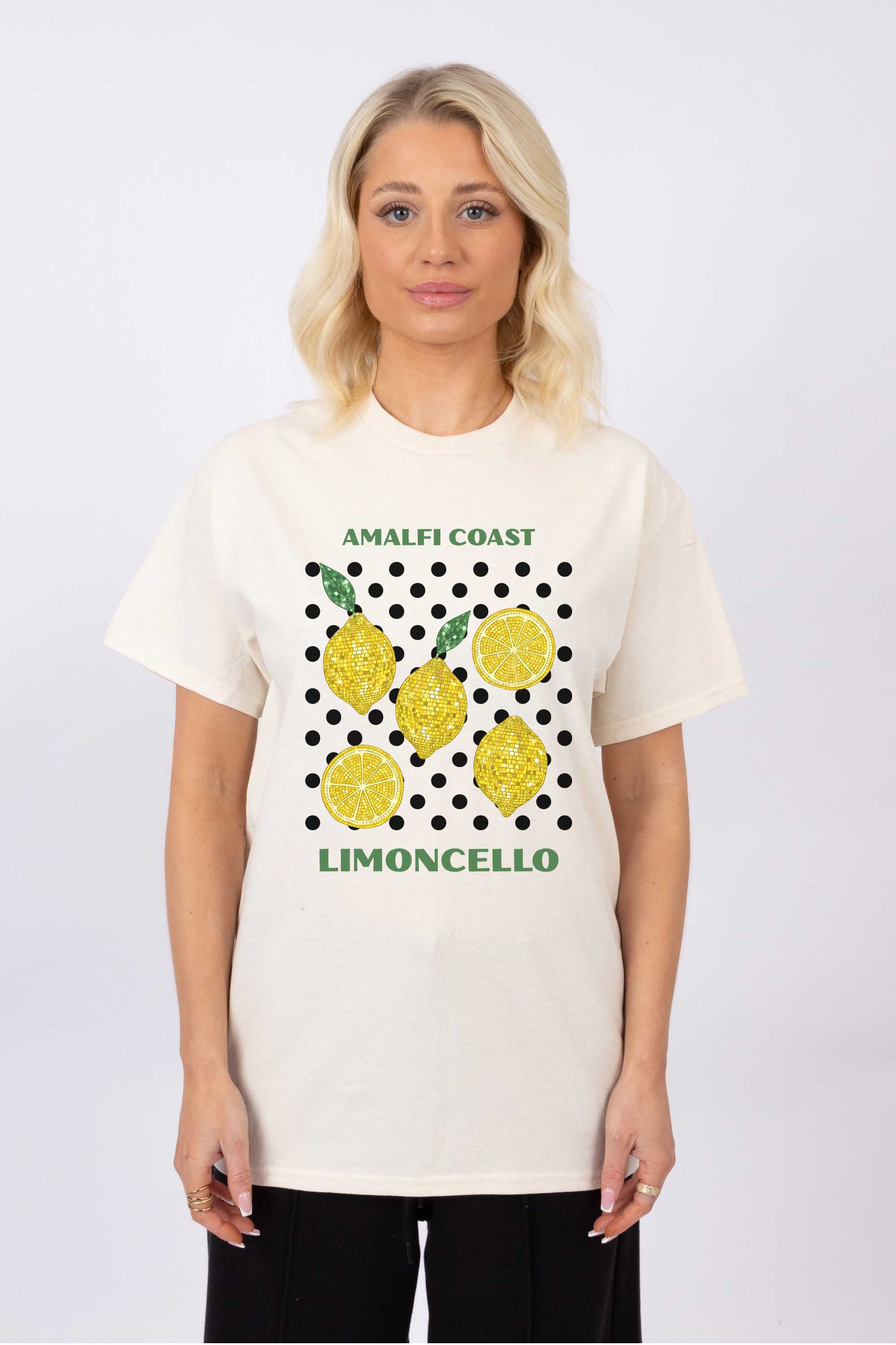 Amalfi Coast Lemon Printed T-shirt