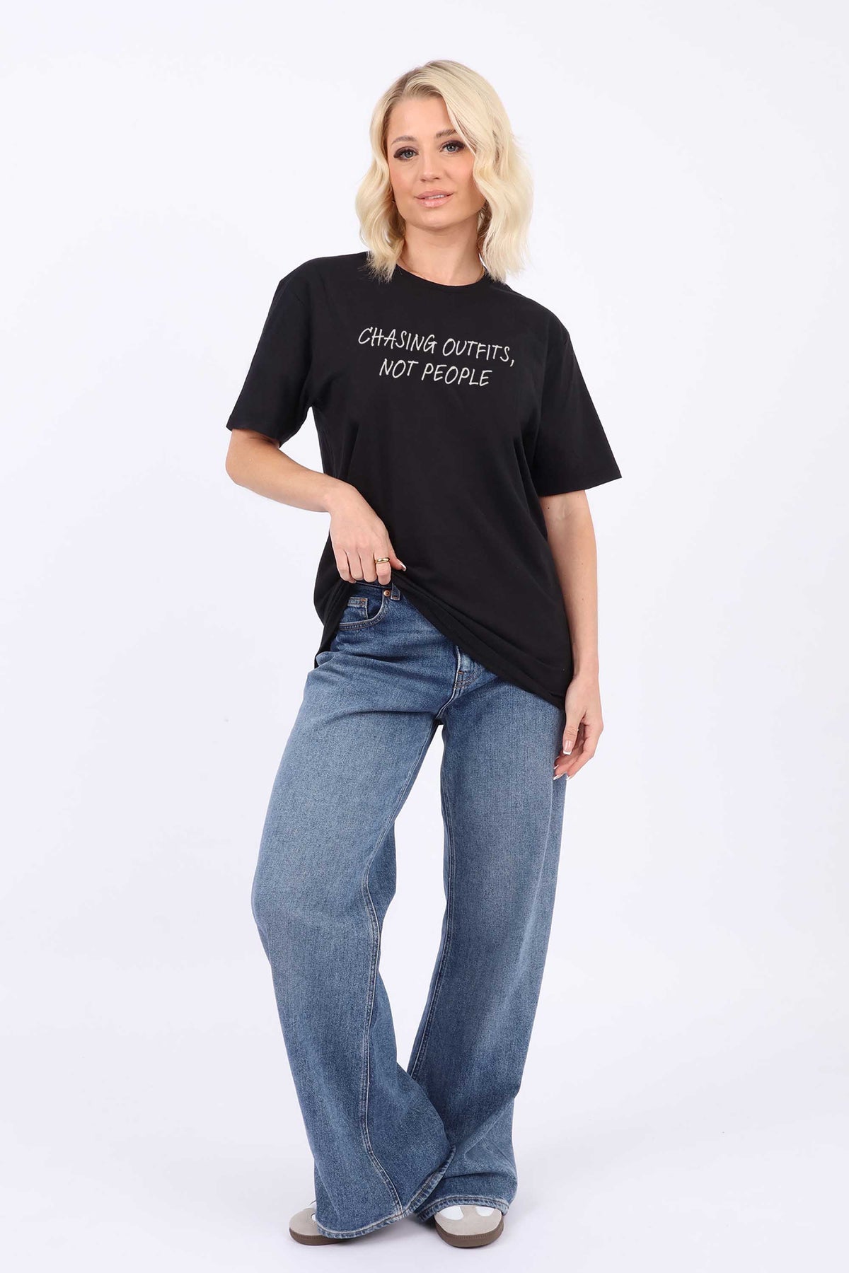 Chasing Outfit Not People Printed T-shirt