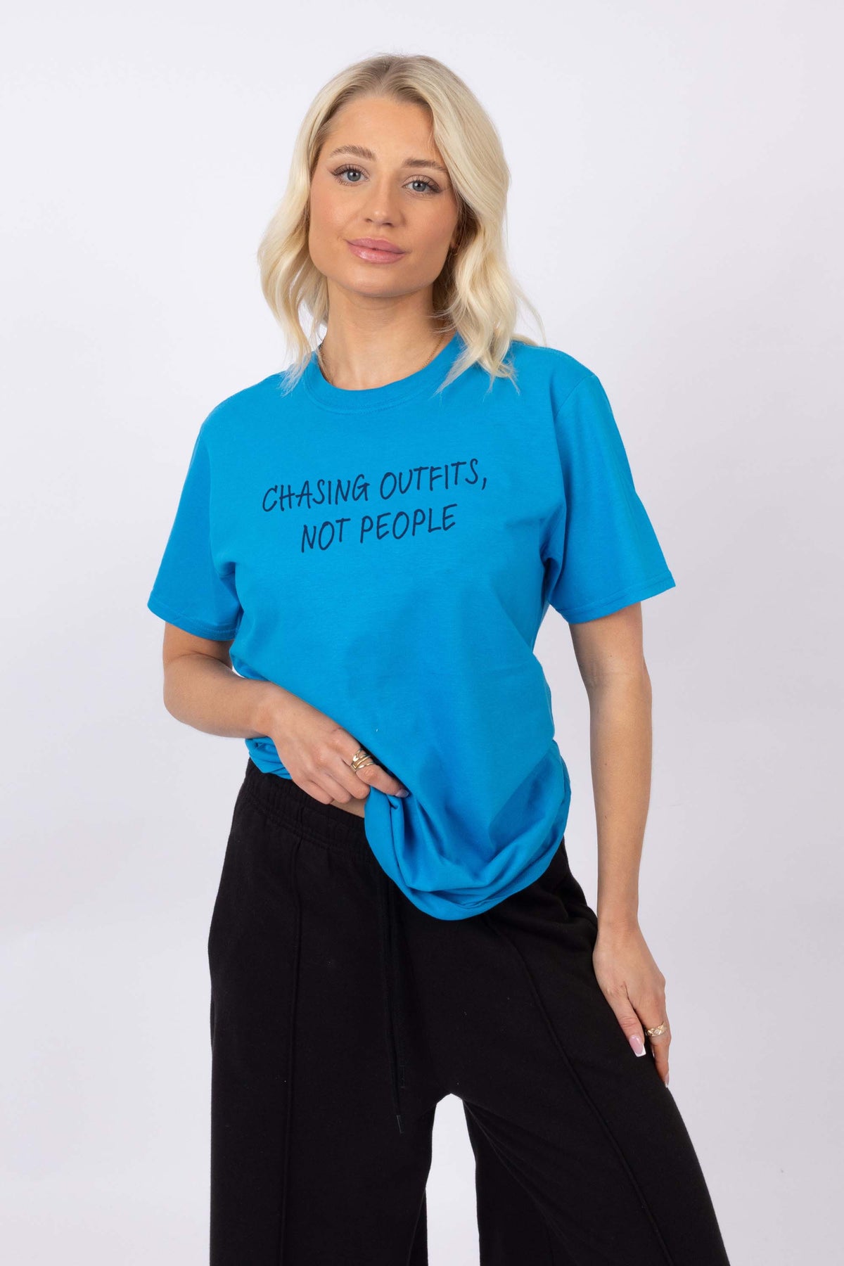 Chasing Outfit Not People Printed T-shirt