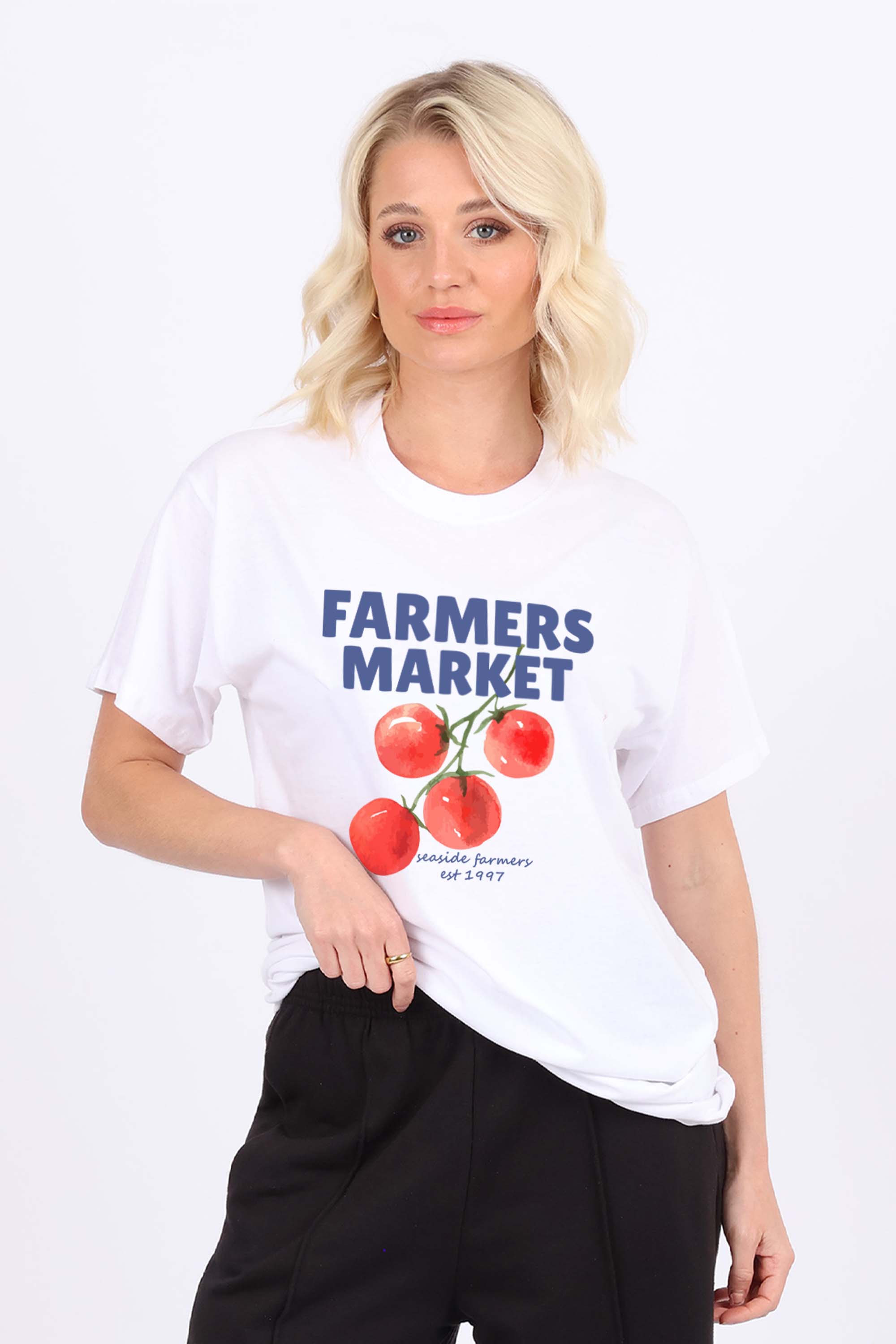 Farmers Market Printed T-Shirt