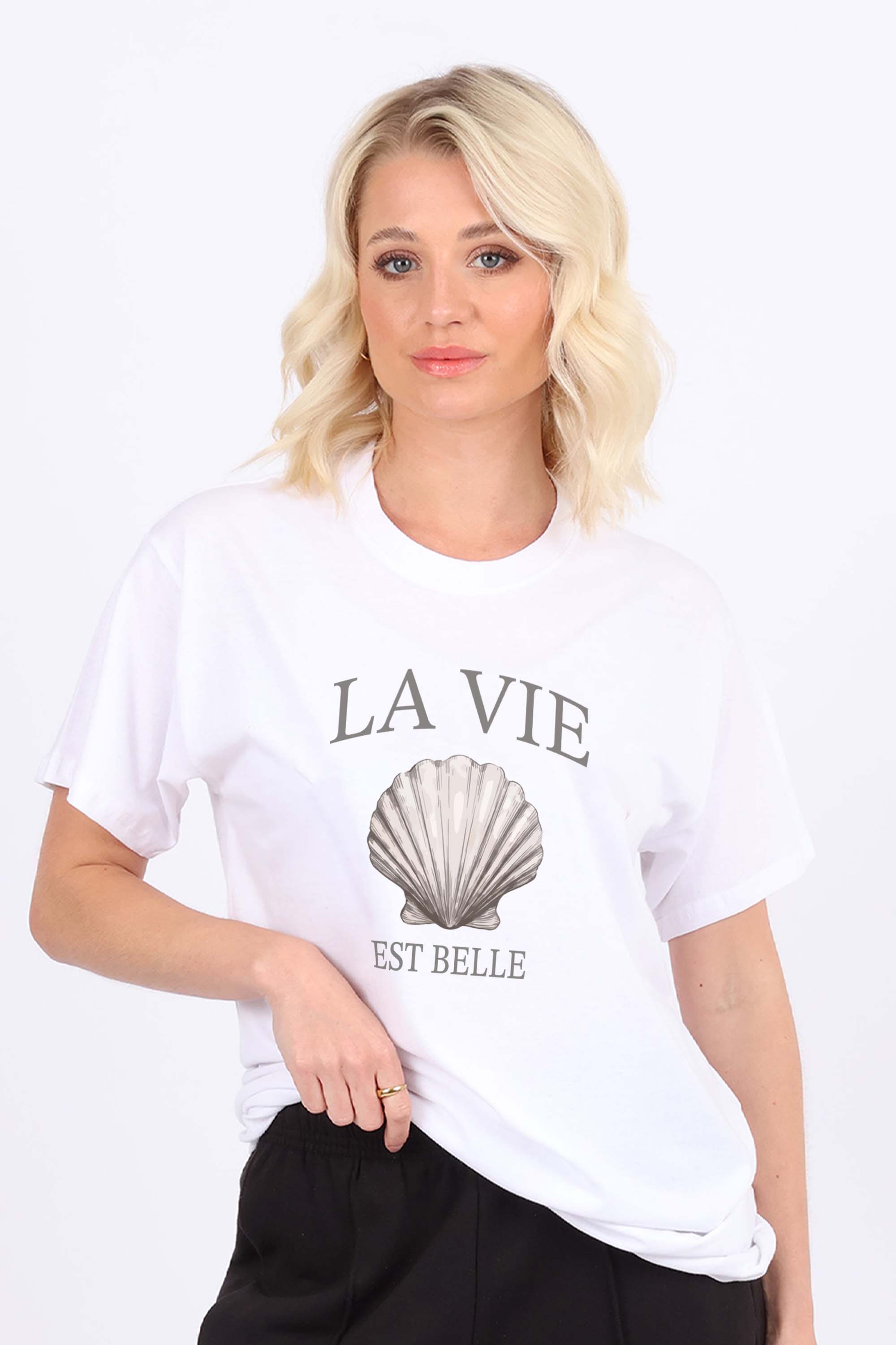 La Vie Shell Printed T-shirt