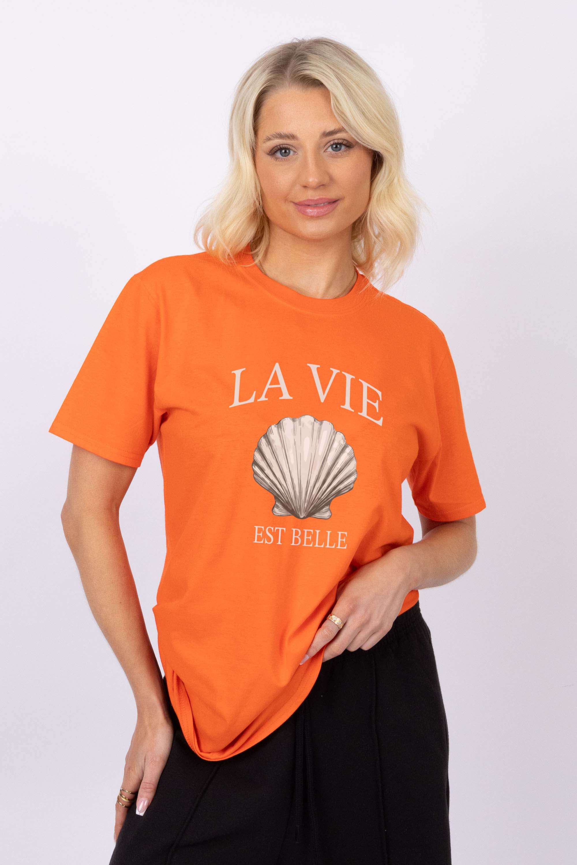 La Vie Shell Printed T-shirt