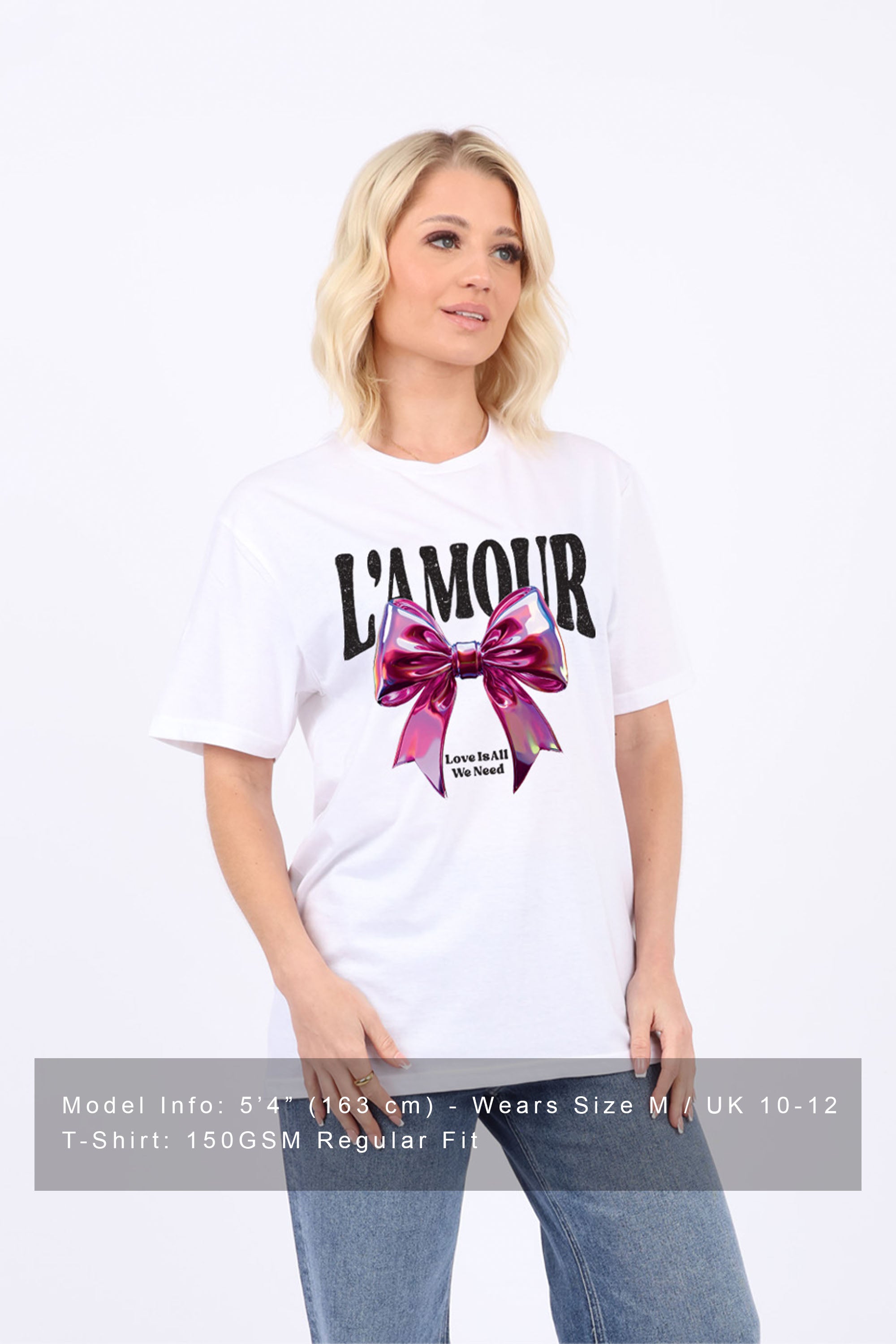 Regular Fit T-shirt in L'amour Print (Custom Pack)
