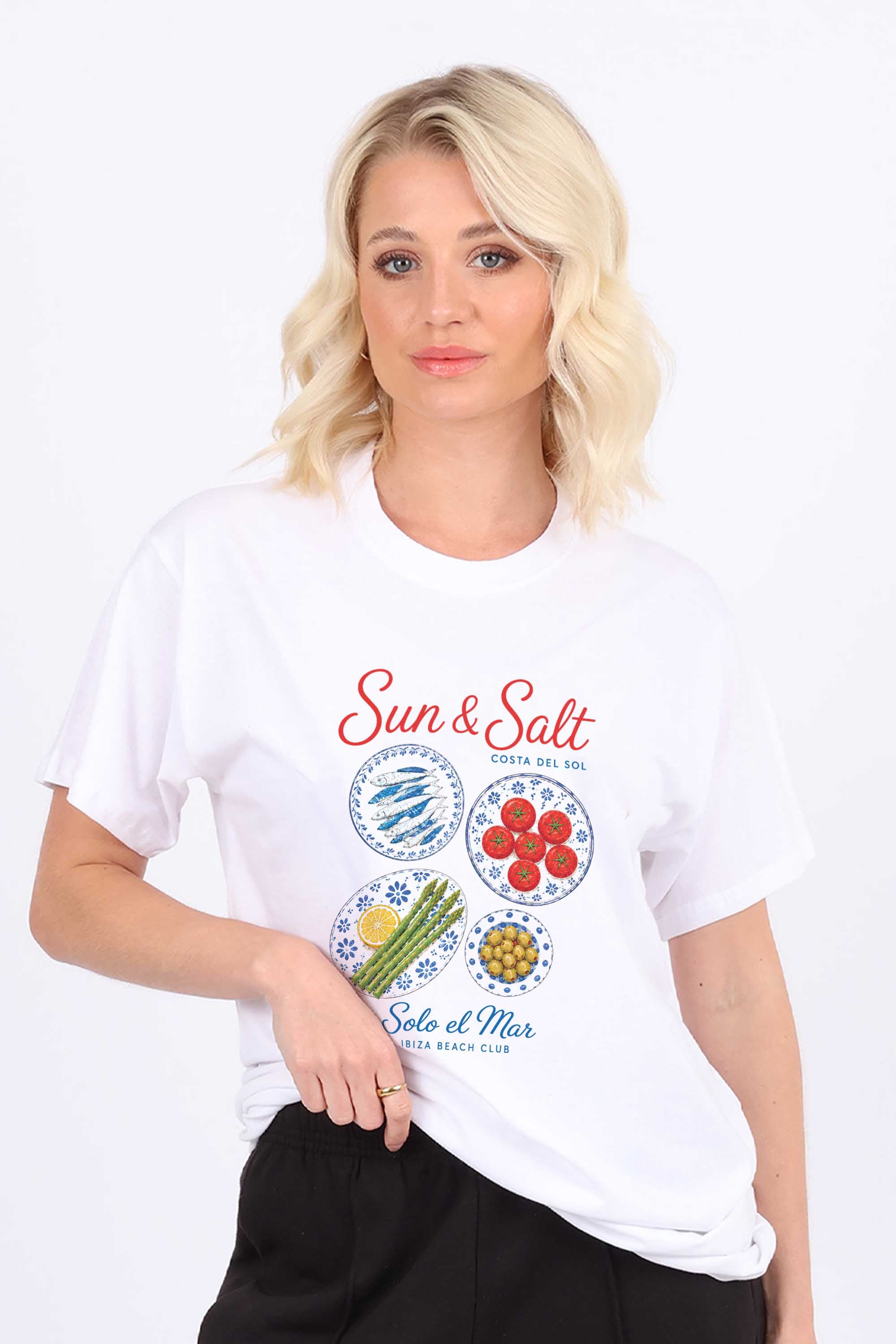 Sun And Salt Food Printed T-shirt