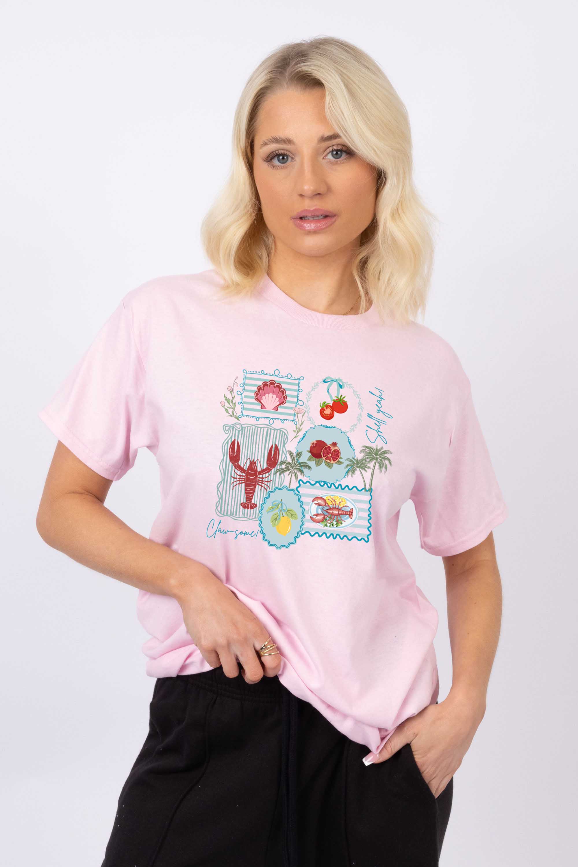 Coastal Postcard Collection Printed T-shirt
