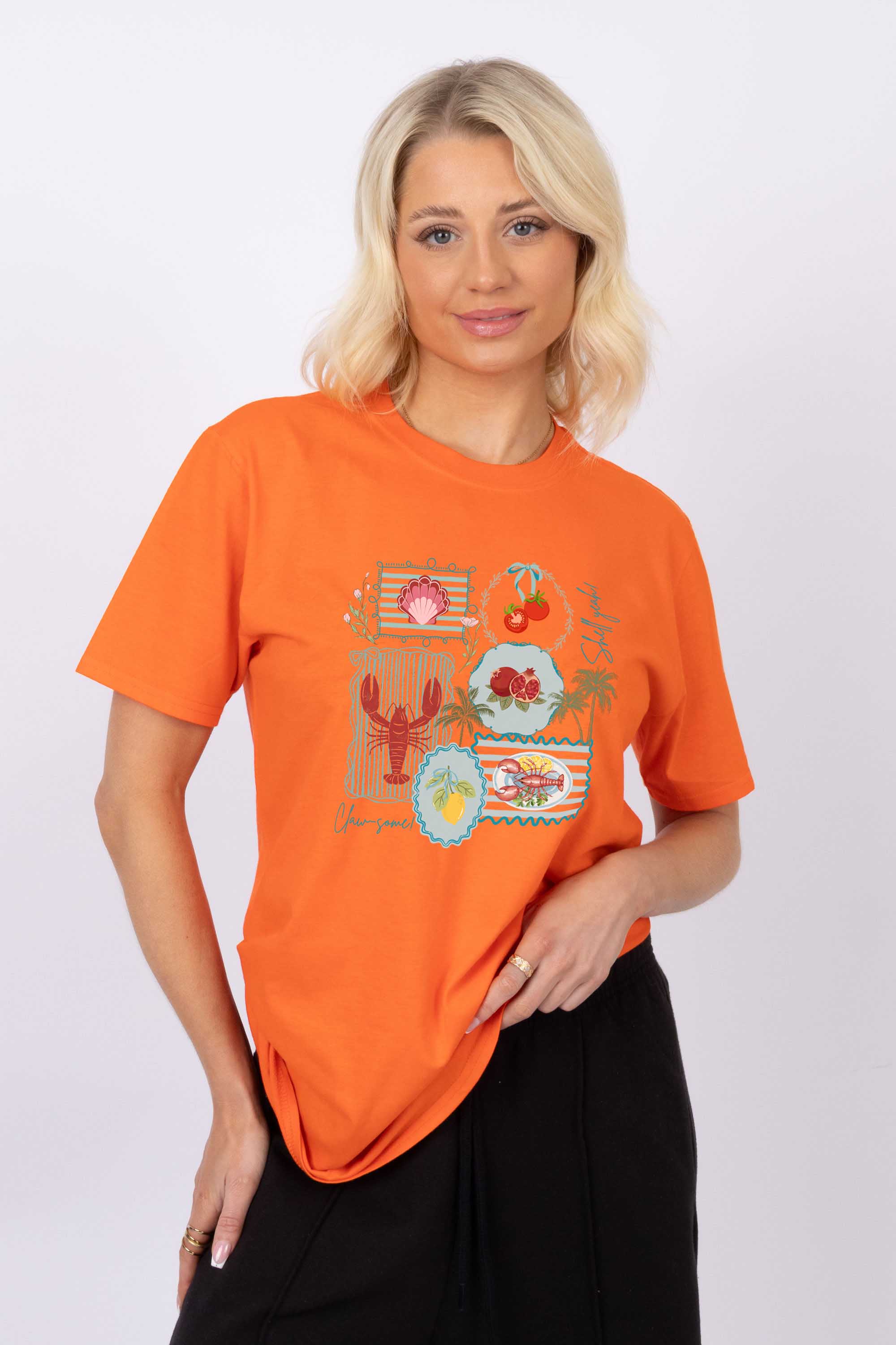 Coastal Postcard Collection Printed T-shirt