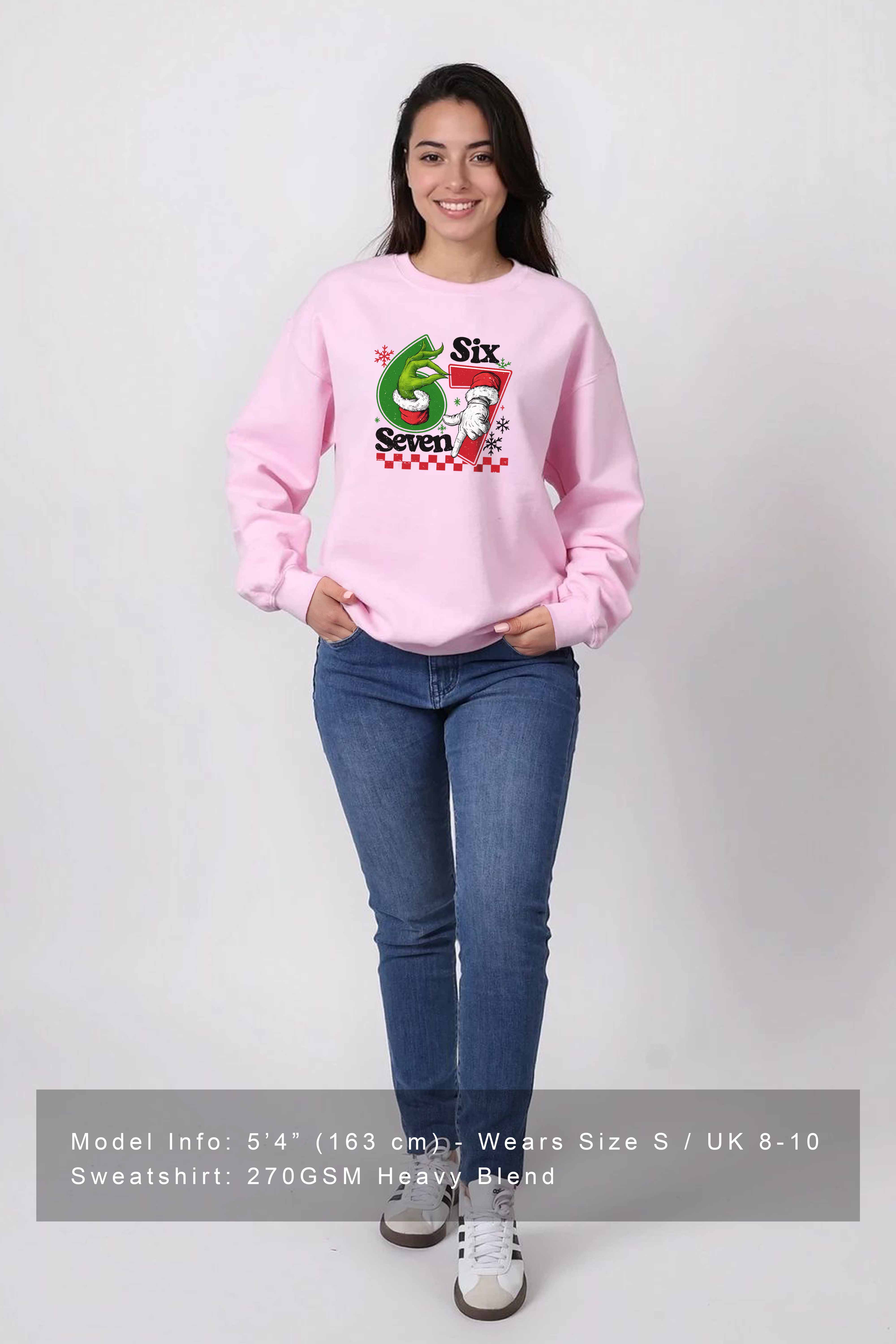 Unisex Heavy Blend Christmas 67 Trend Graphic Printed Sweatshirt