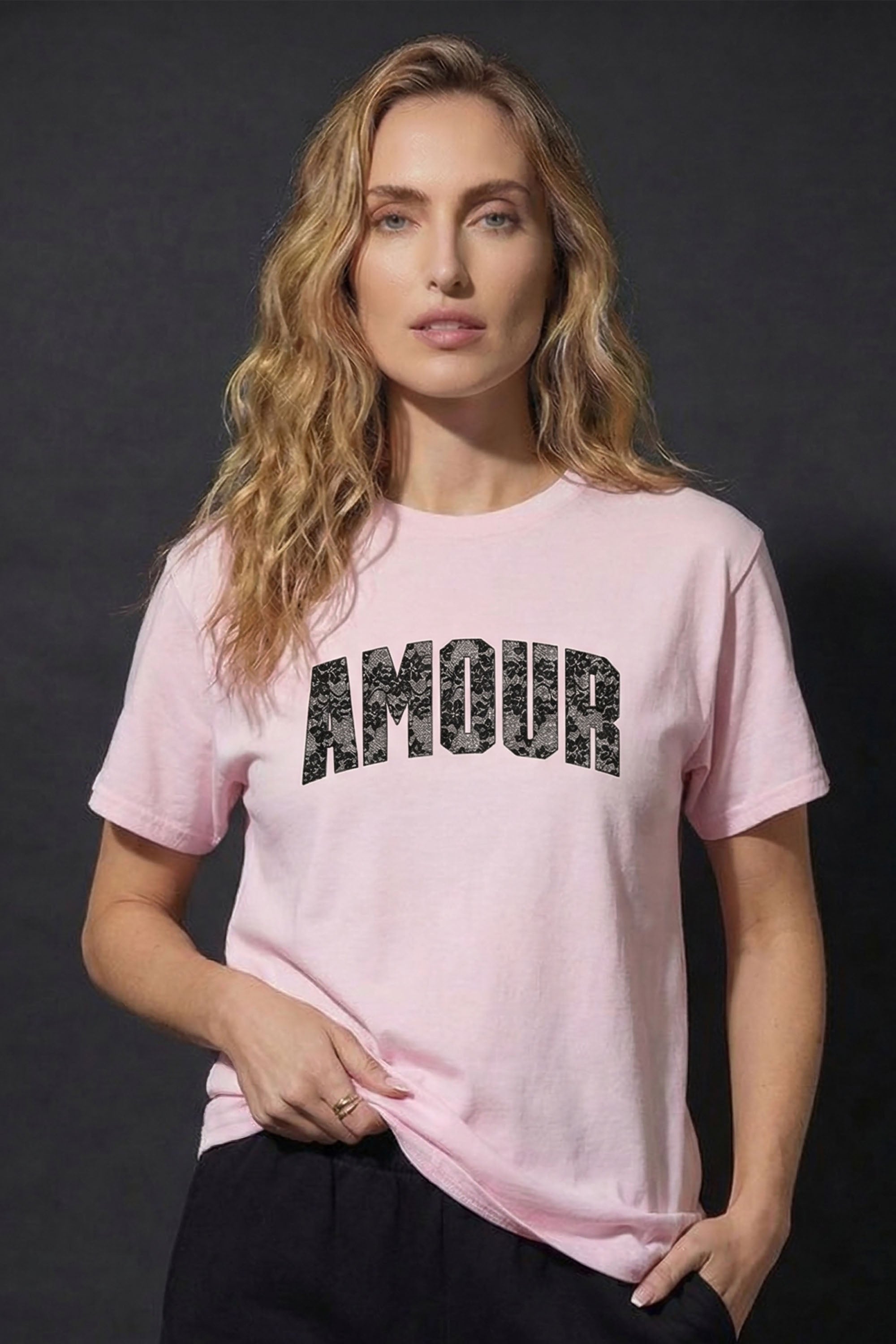 Amour Lace Printed T-Shirt