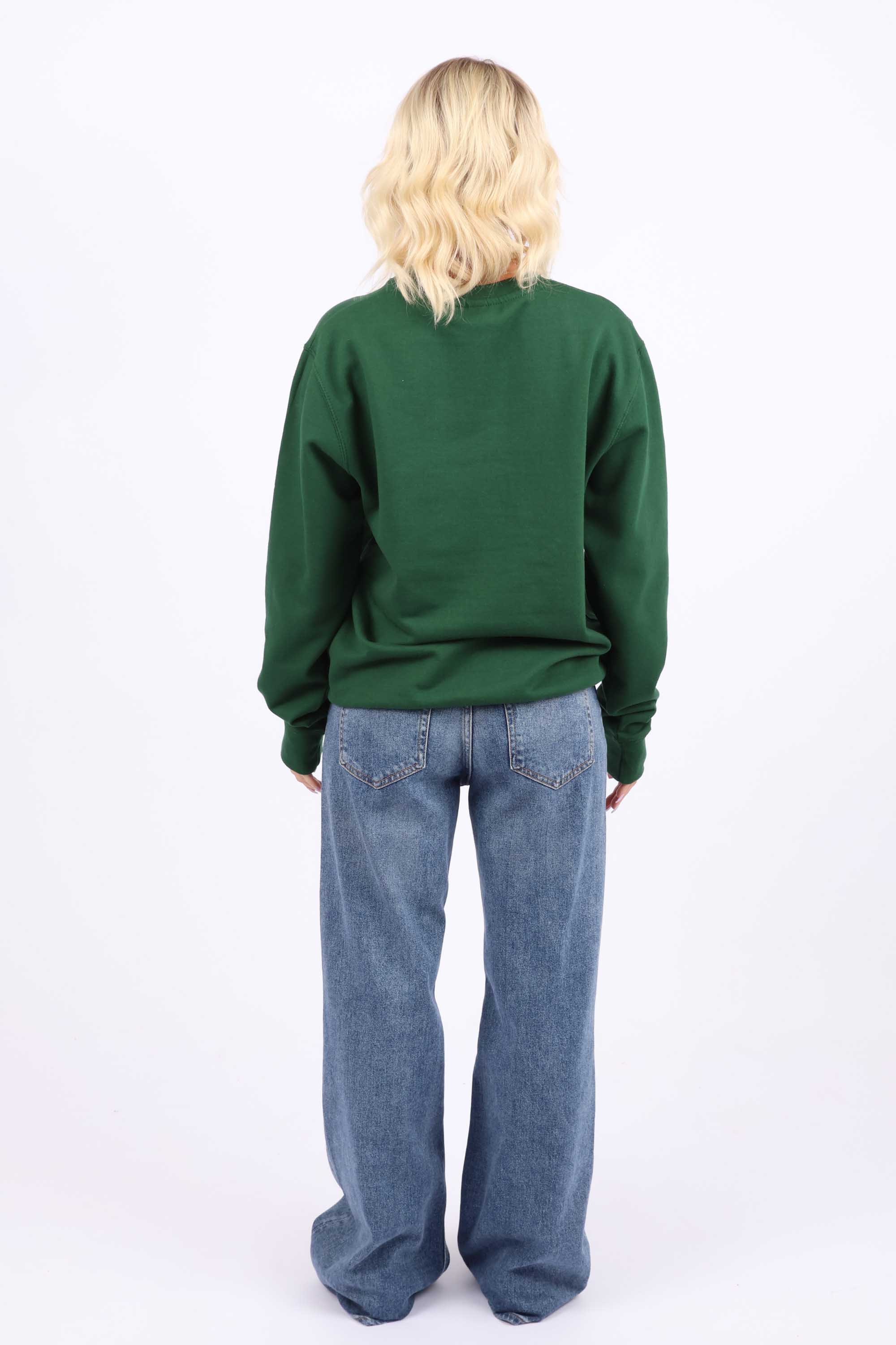 Leopard Bow Cherry Graphic Printed Sweatshirt