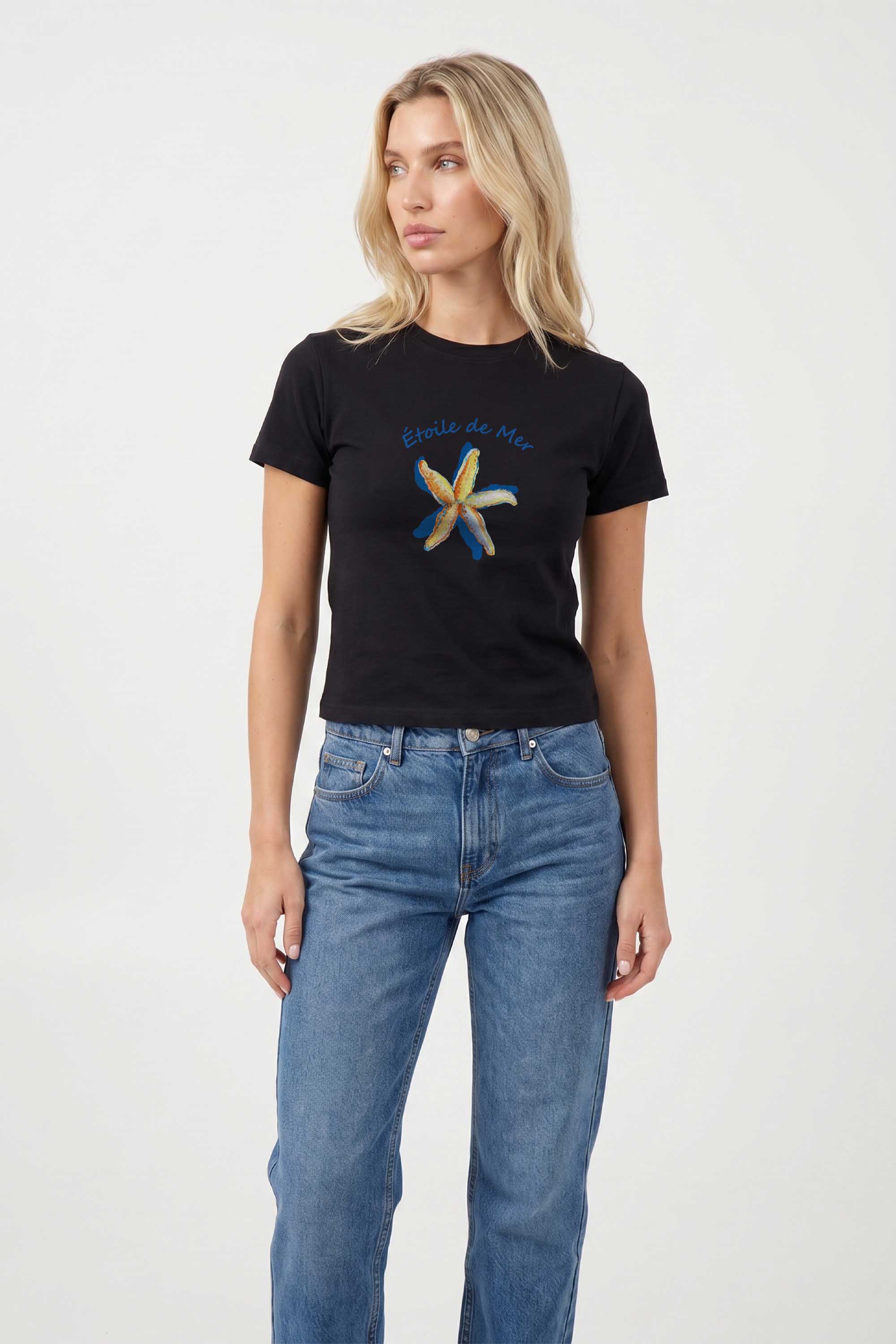 220GSM Étoile de Mer Starfish Printed Baby Tee