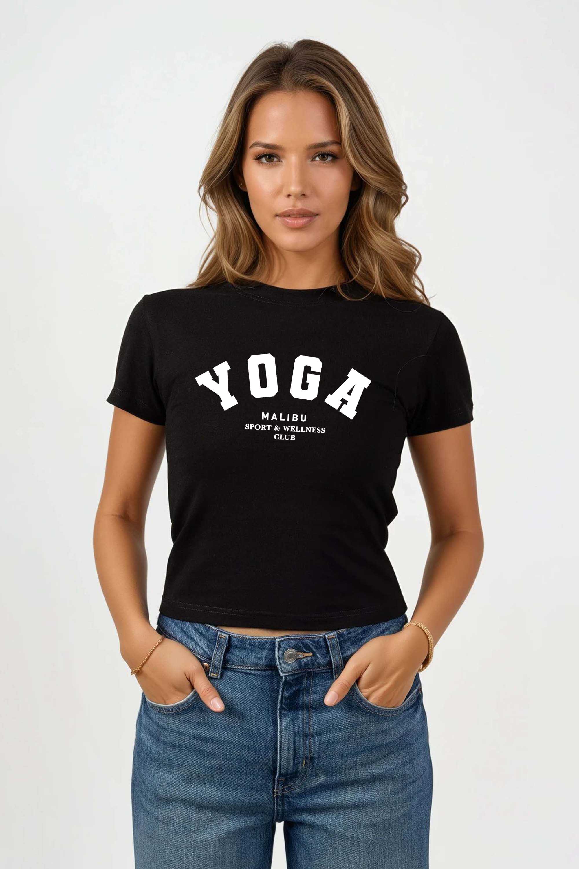 220GSM Yoga Printed Baby Tee (Pack of 6)