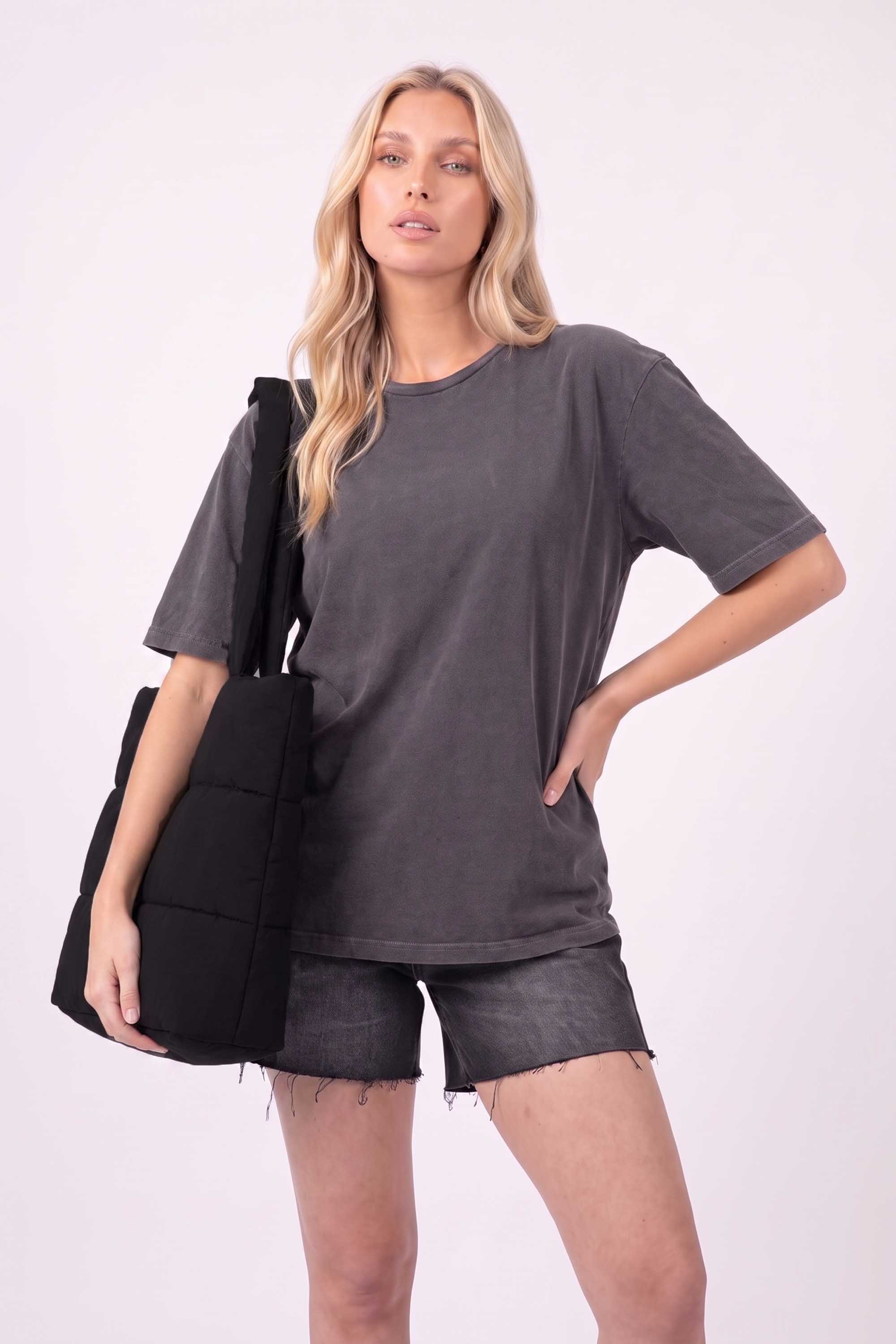 Plain Quilted Tote bag