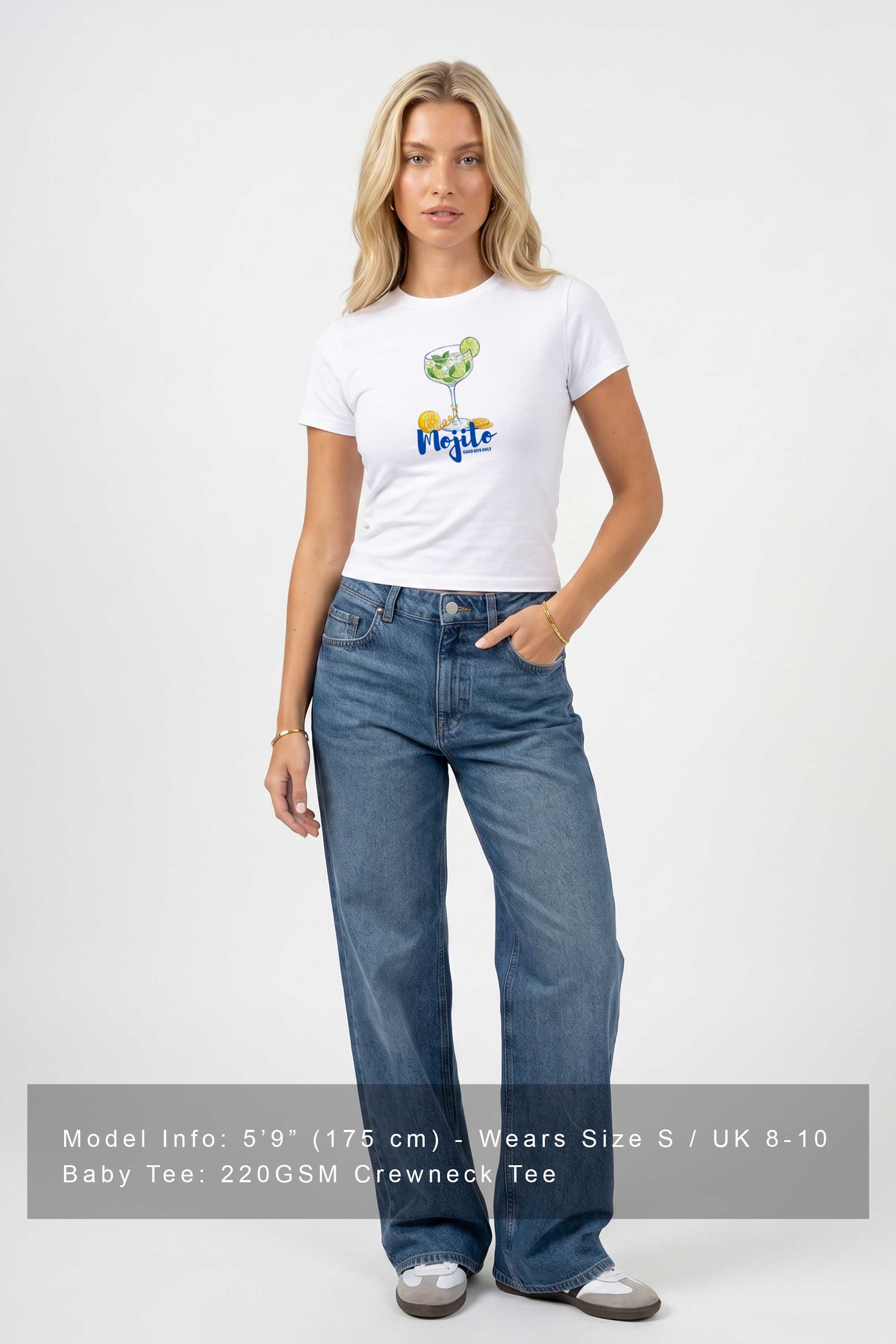 220GSM Mojito Printed Baby Tee