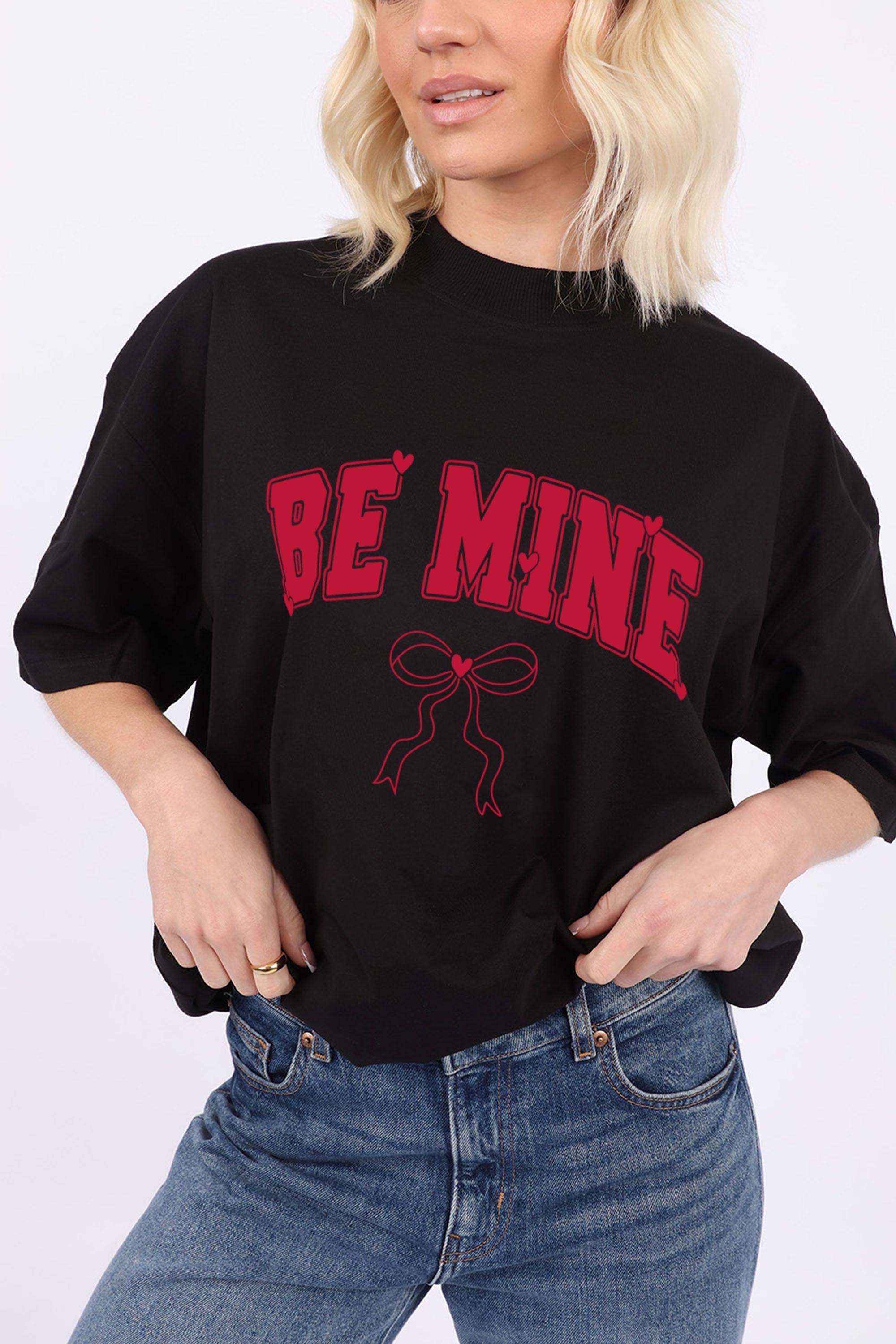 Be Mine Printed 220GSM Valentine T-Shirt (Custom Pack)