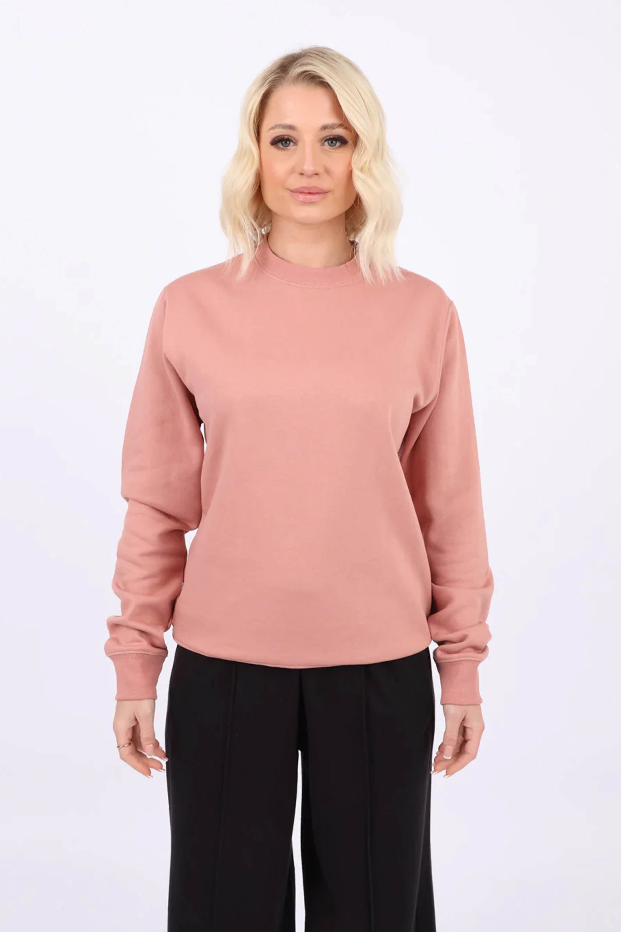 Womens Crew Neck Plain Sweatshirts (Pack of 6)