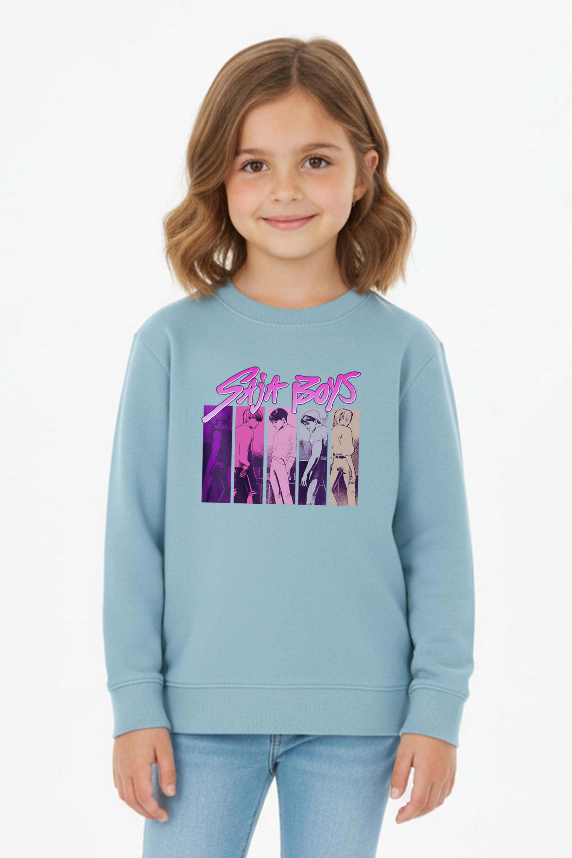 Kids K-Pop Saja Boys Graphic Printed Sweatshirt