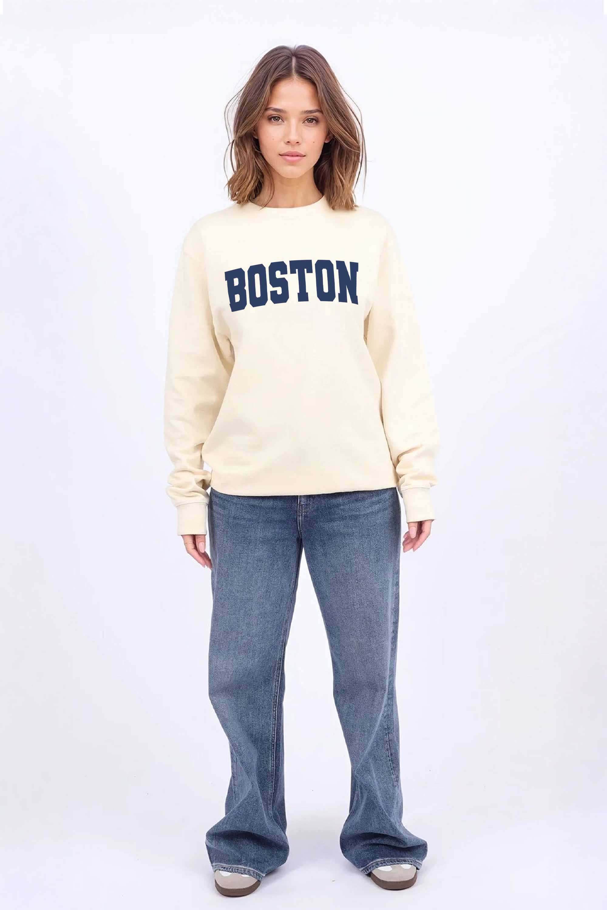 Boston Graphic Printed Sweatshirt