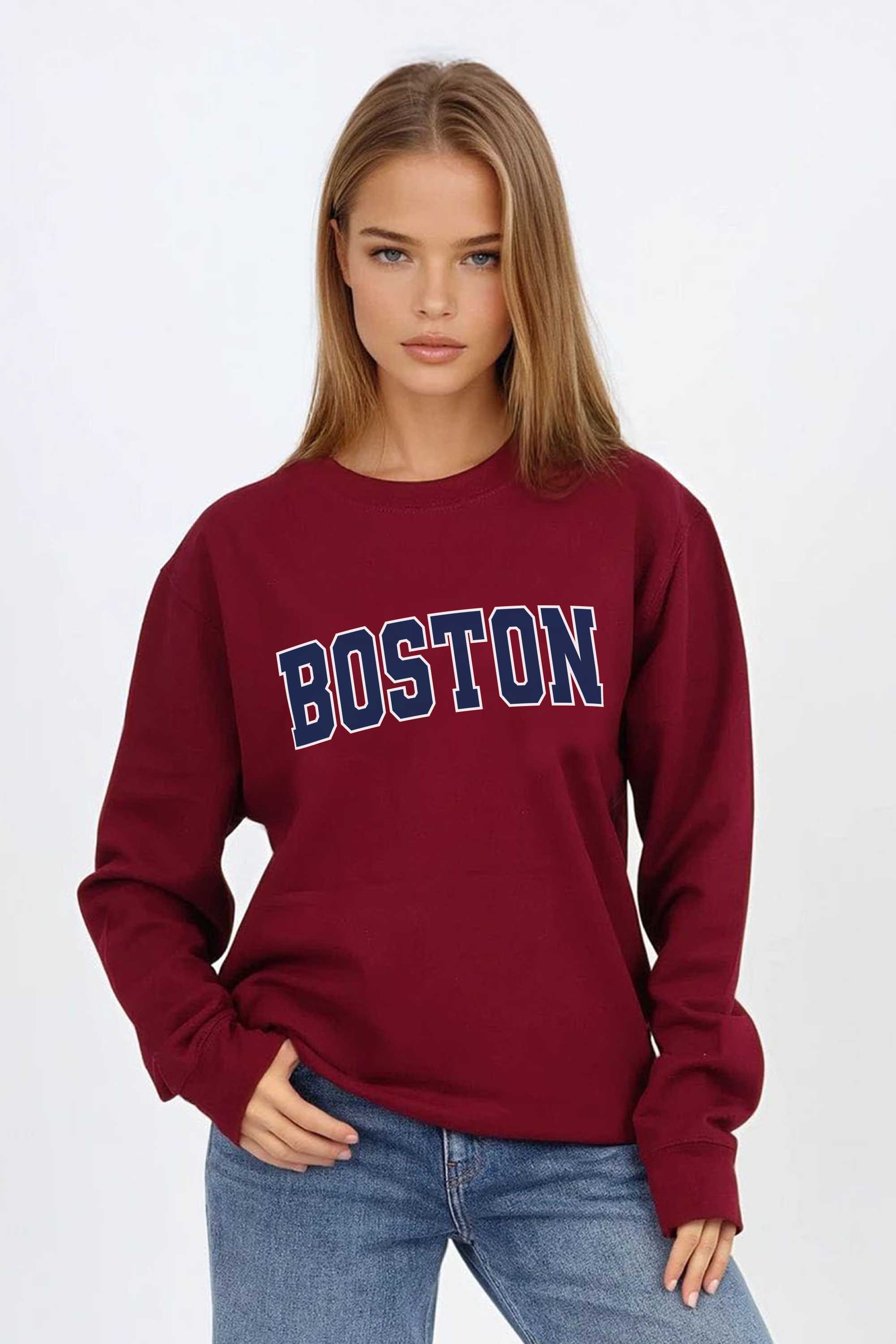 Boston Graphic Printed Sweatshirt
