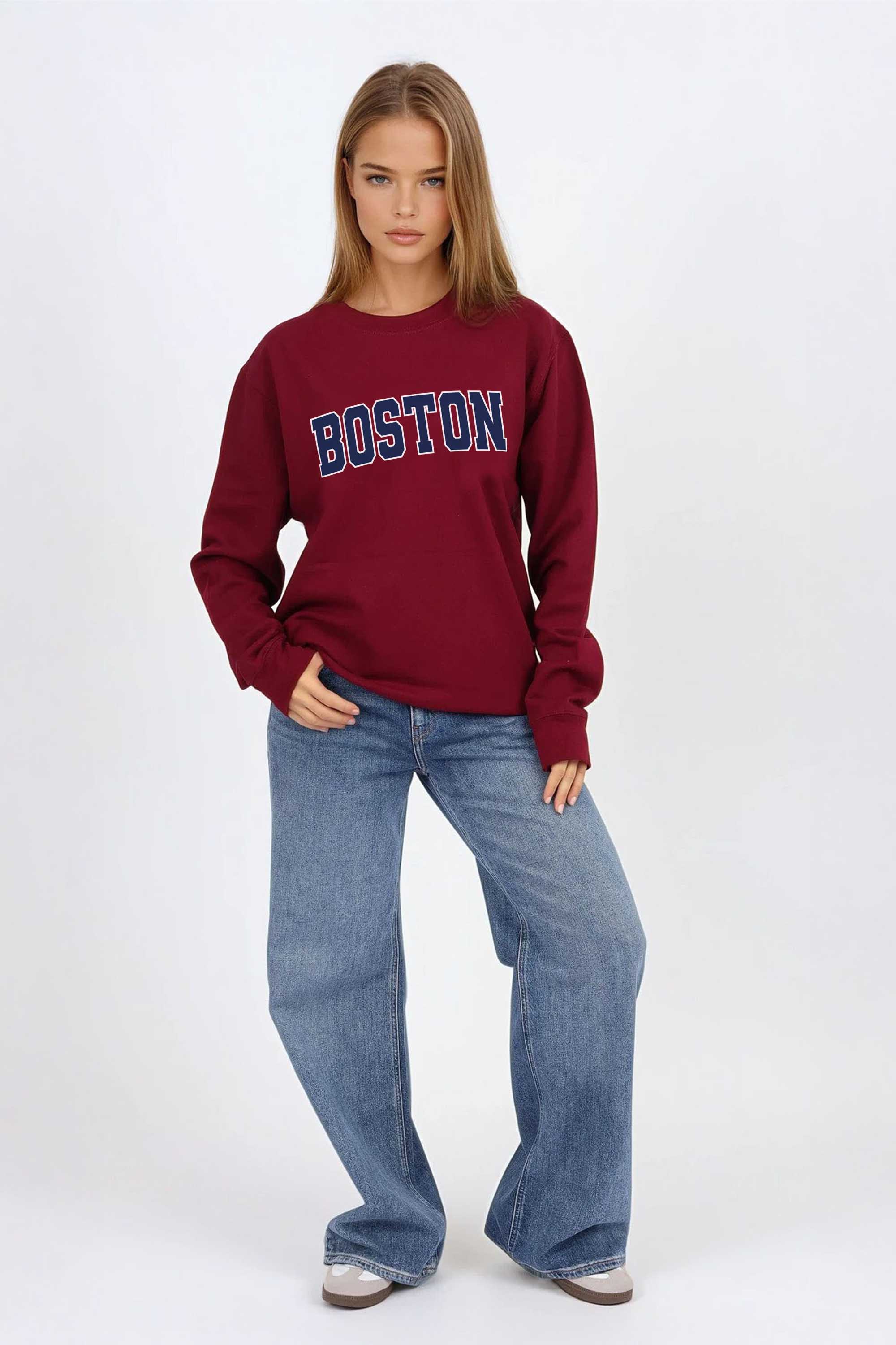 Boston Graphic Printed Sweatshirt