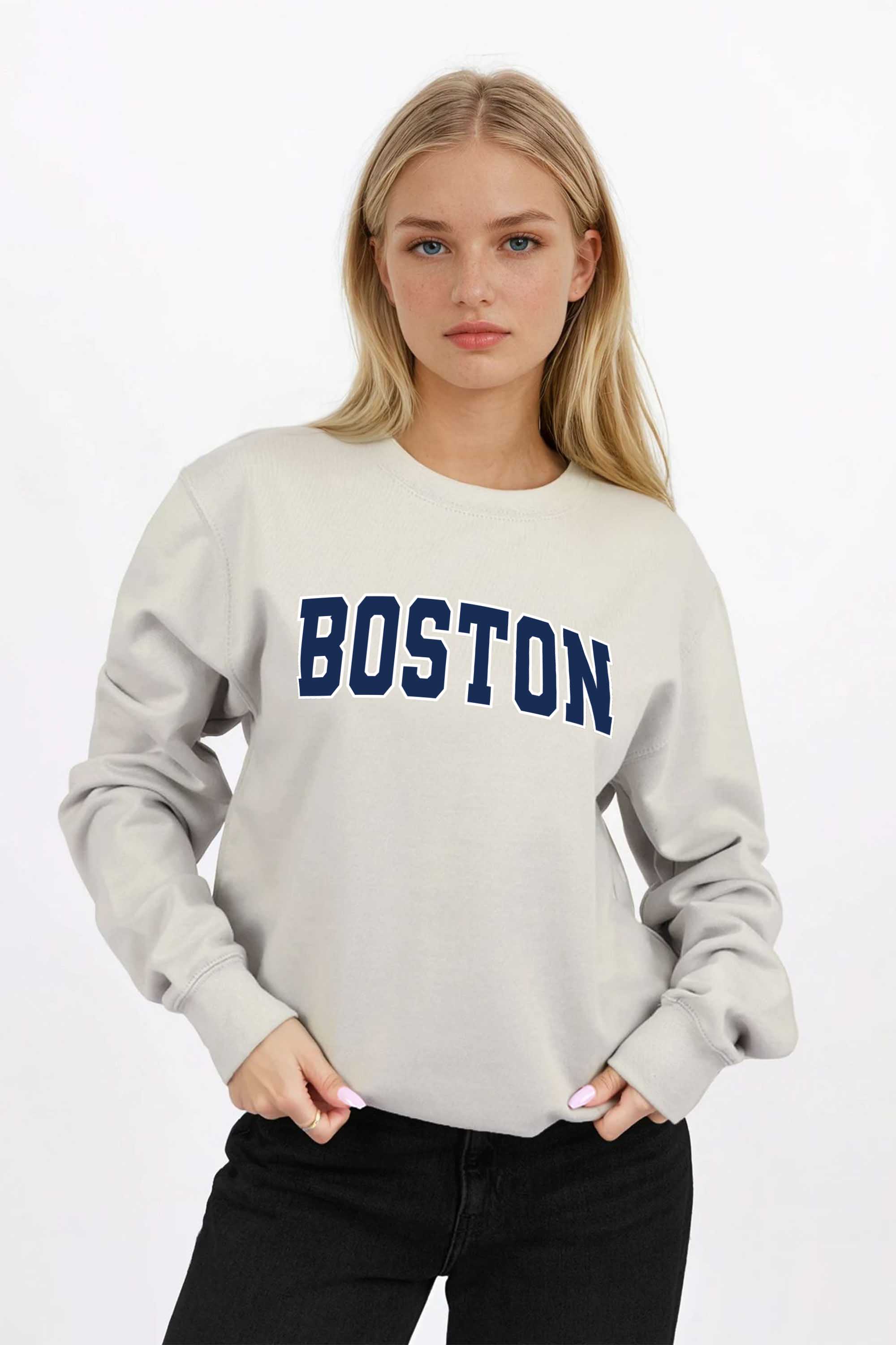 Boston Graphic Printed Sweatshirt