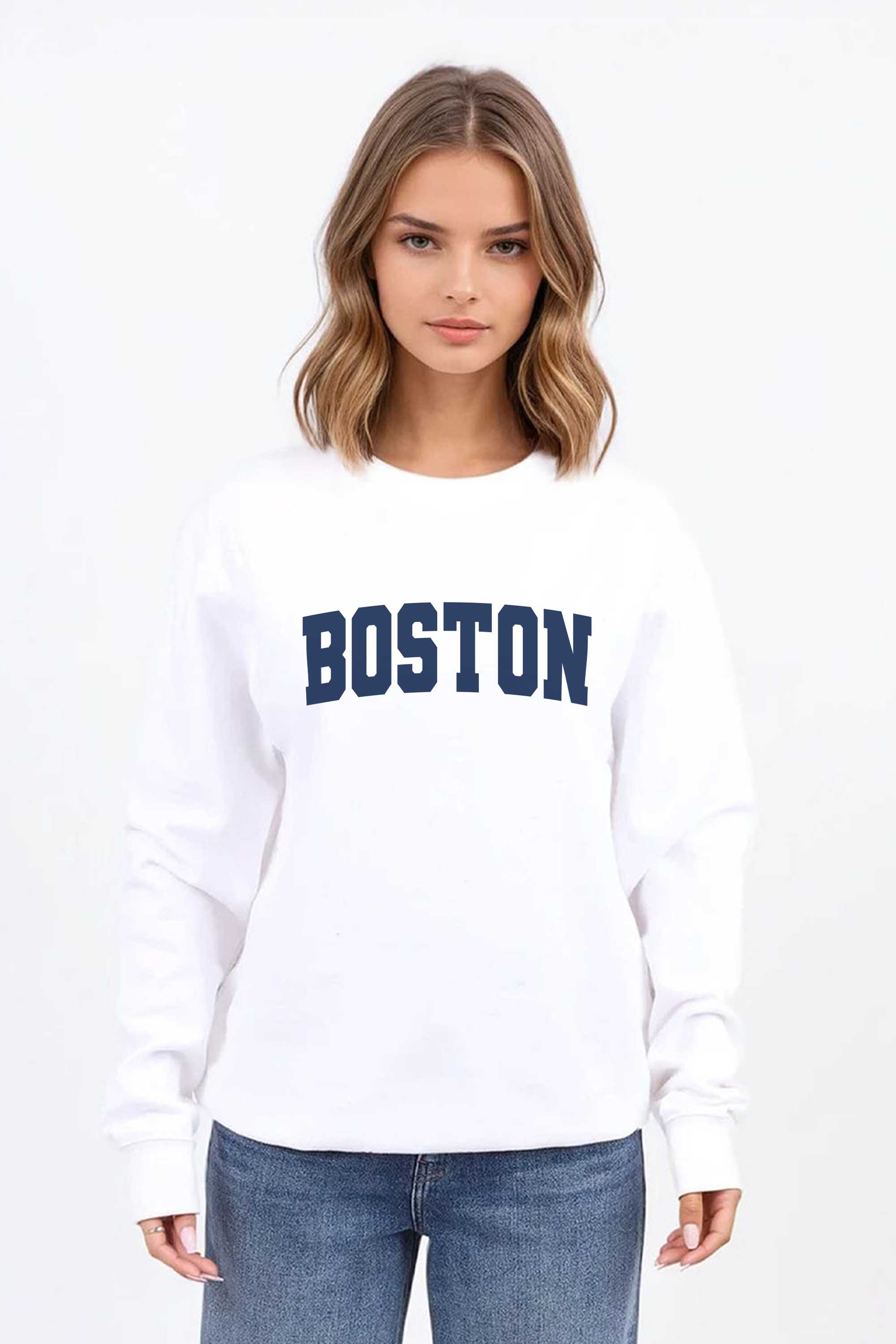 Boston Graphic Printed Sweatshirt