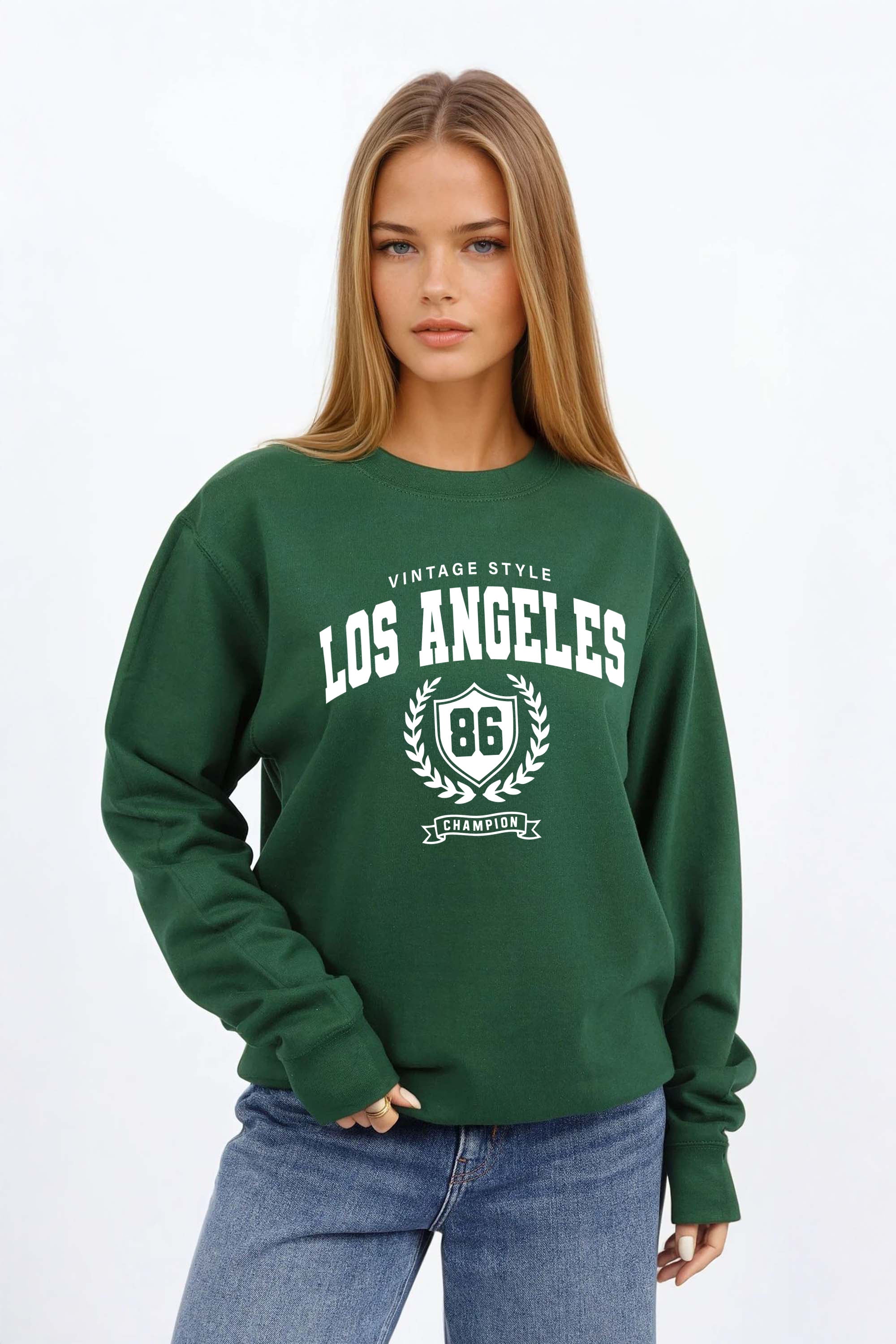 Vintage Style Los Angeles Printed Sweatshirt