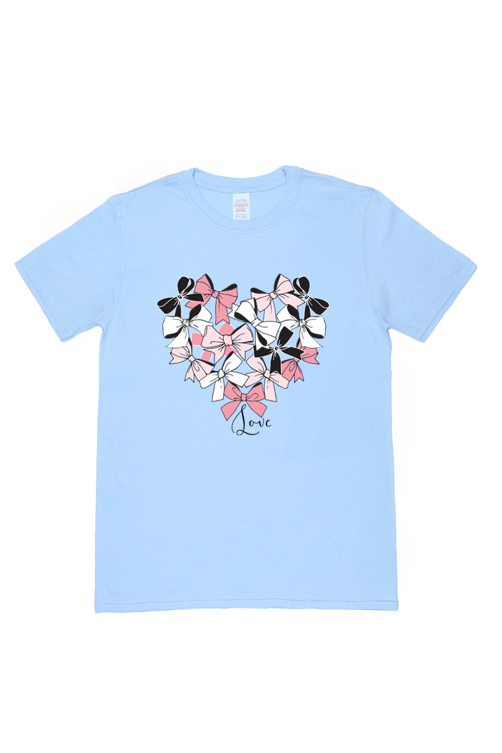 Heart of Bow's T-Shirt in Light Blue (Custom Packs)