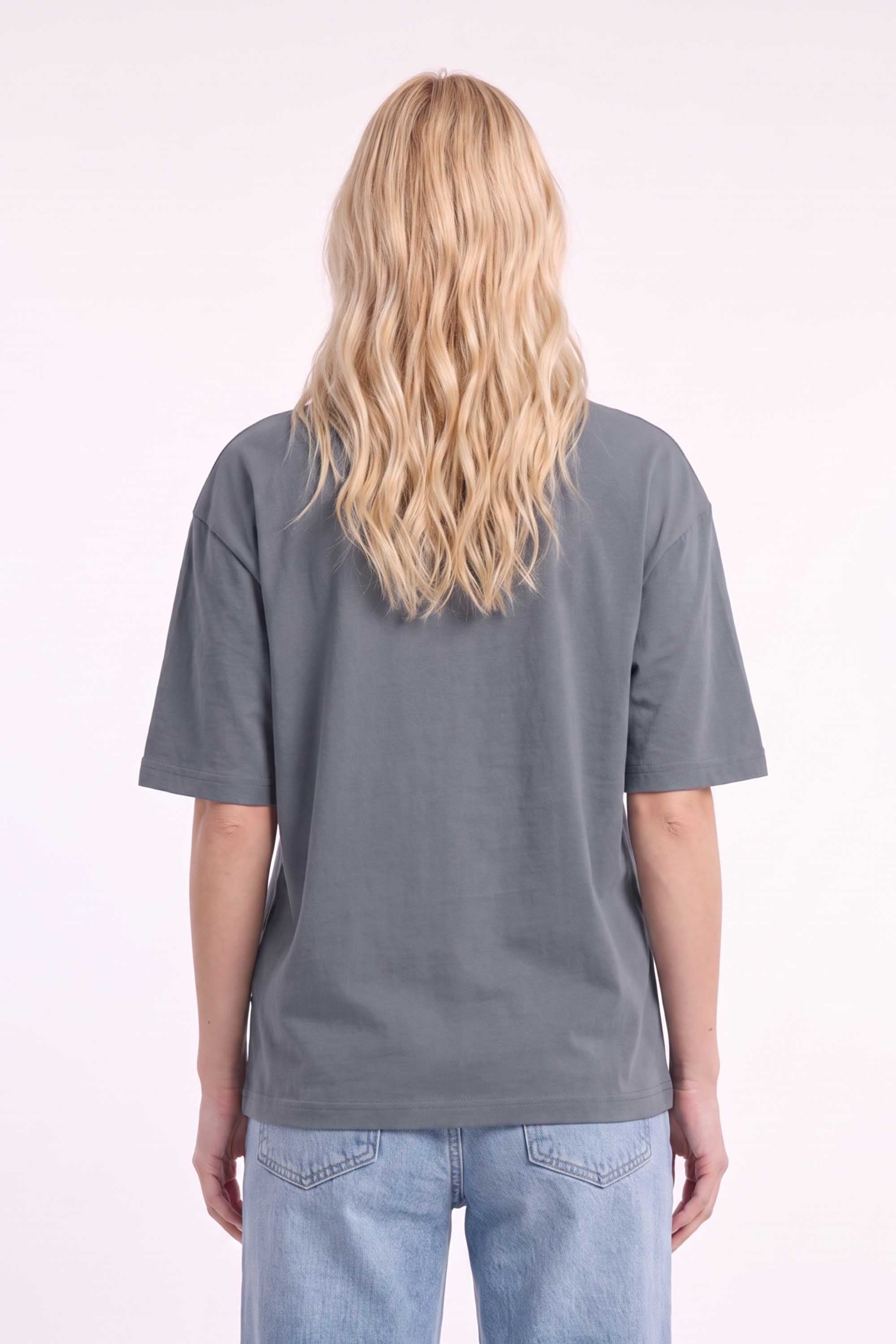 Premium 220GSM Acid-Wash Boxy Oversized T-shirt in Florida Print