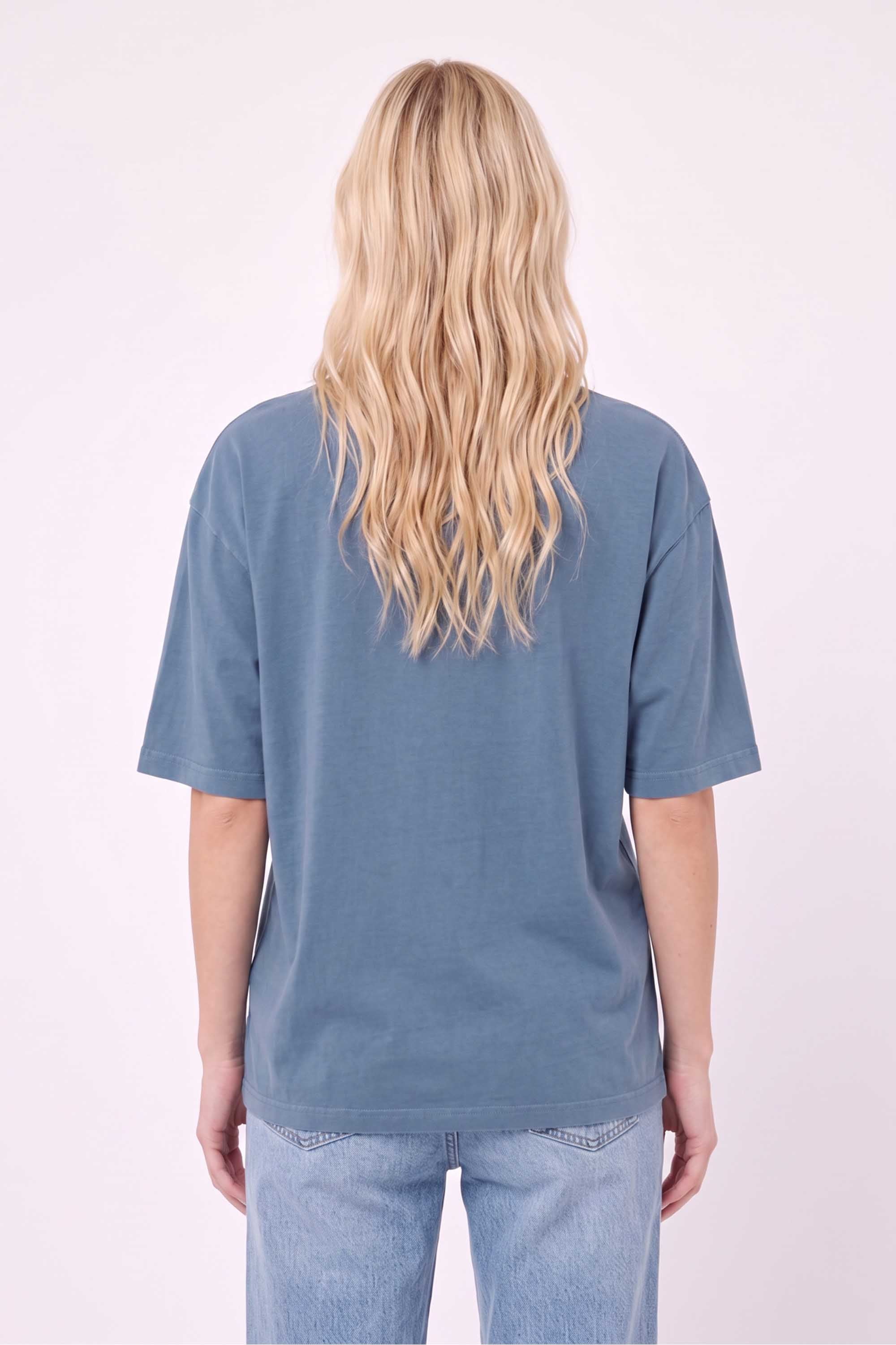 Premium 220GSM Acid-Wash Boxy Oversized T-shirt in Florida Print
