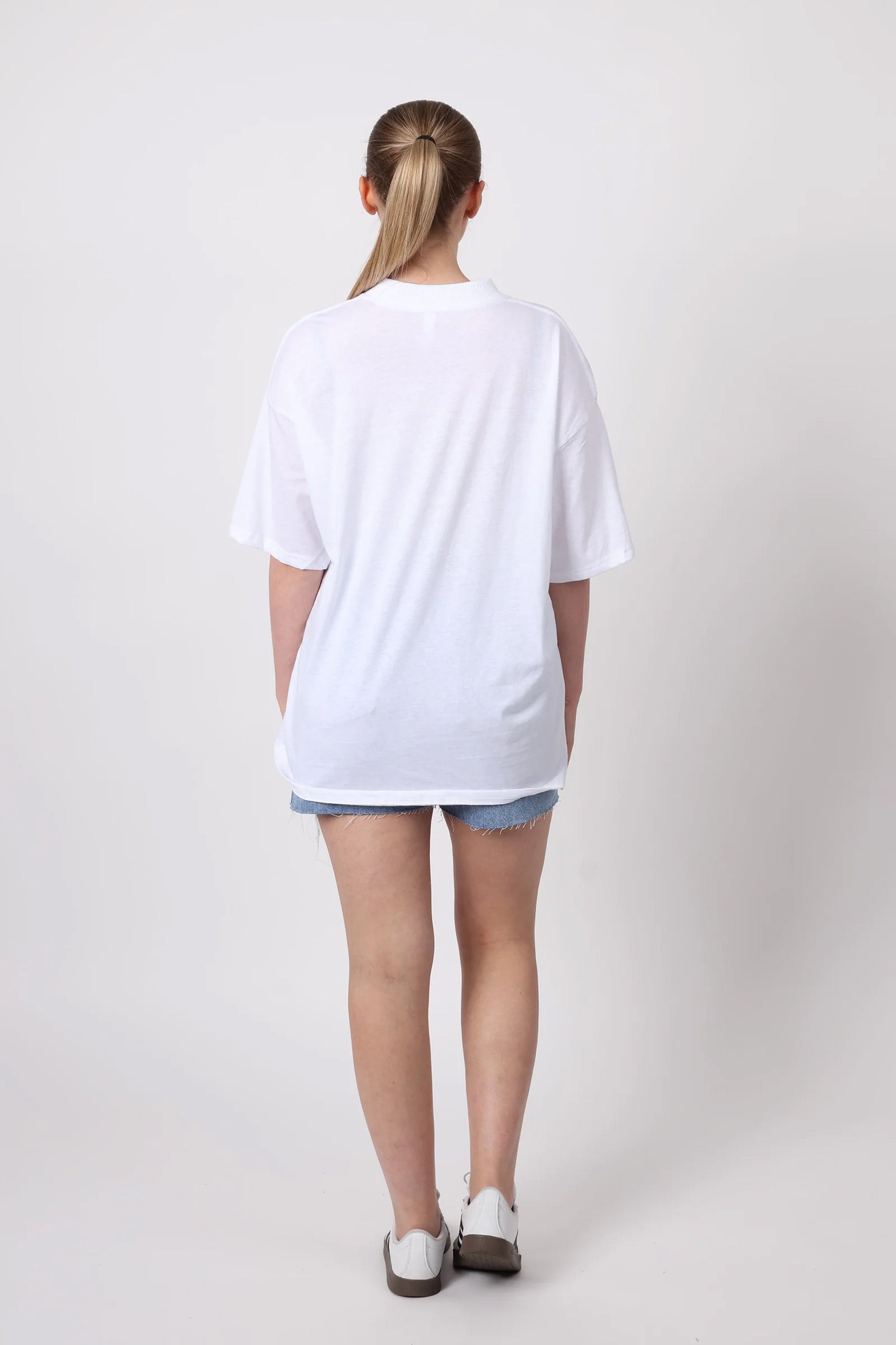 150GSM Oversized T-Shirts in Le Croissant Print
