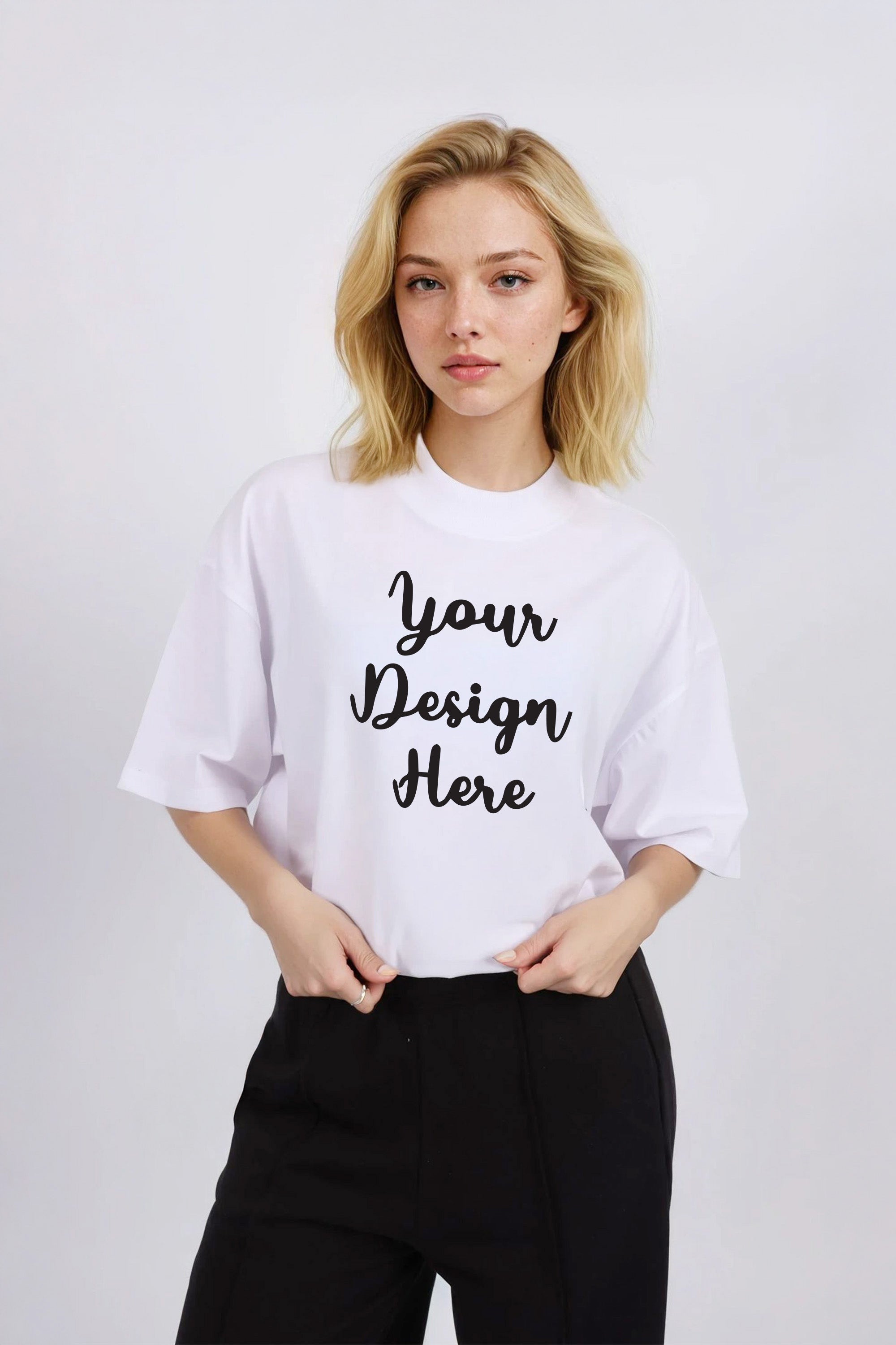 150GSM Oversized Custom Printed T-Shirt