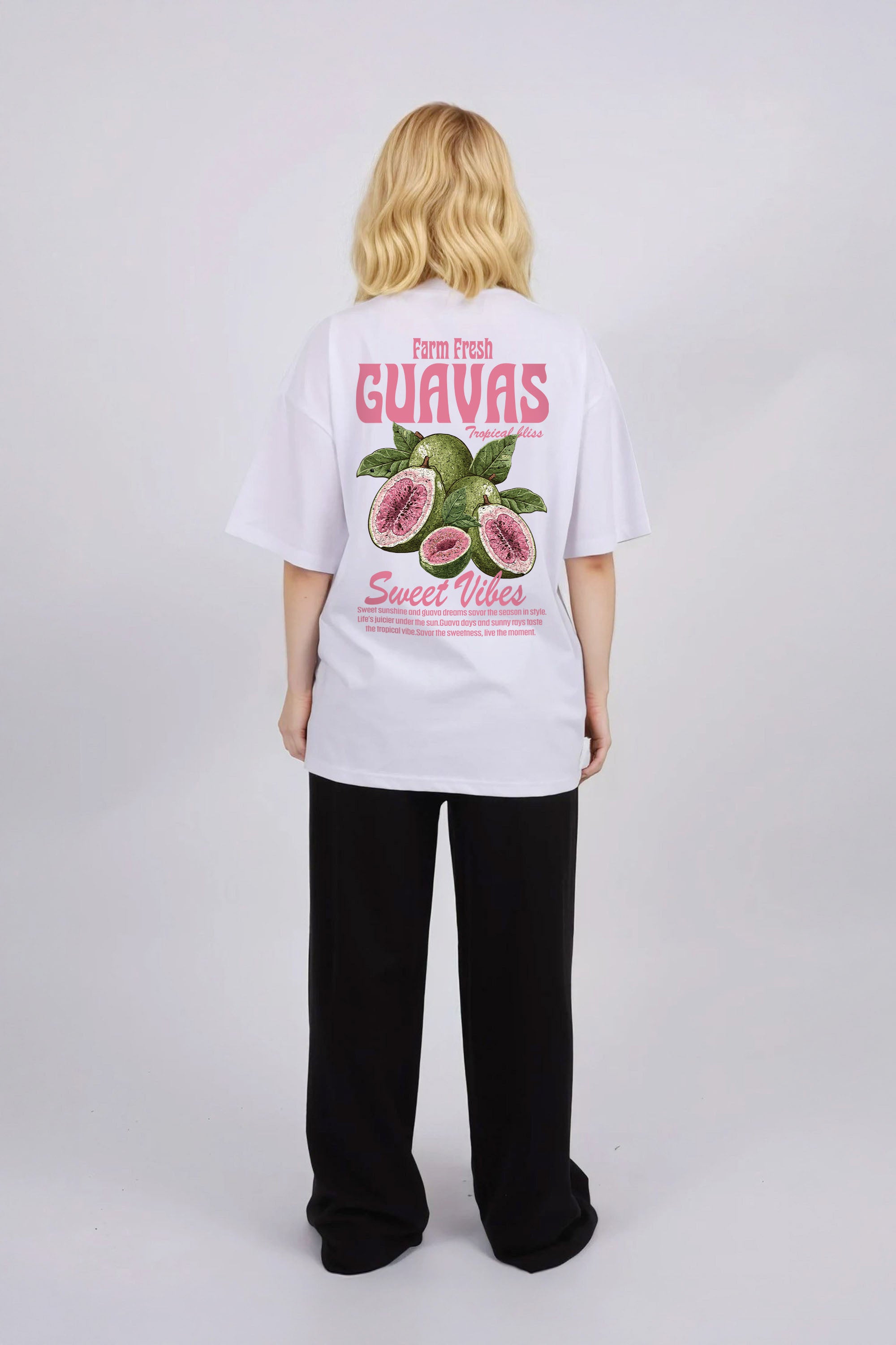 Oversized T-Shirt In Farm Fresh Guavas Print (Custom Pack)